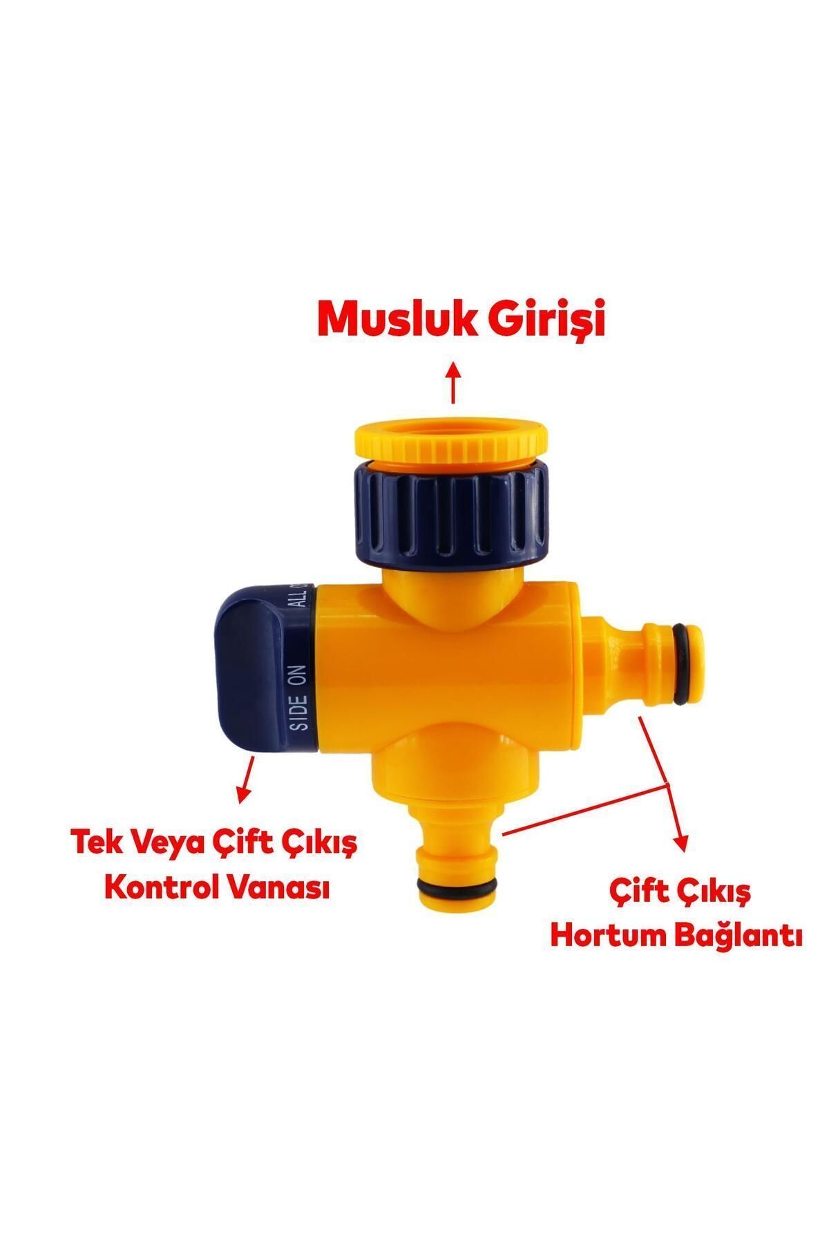 Badem10-Double-Way Hose and Tap Connection Apparatus - Irrigation and Adding Attachment DY8906 3