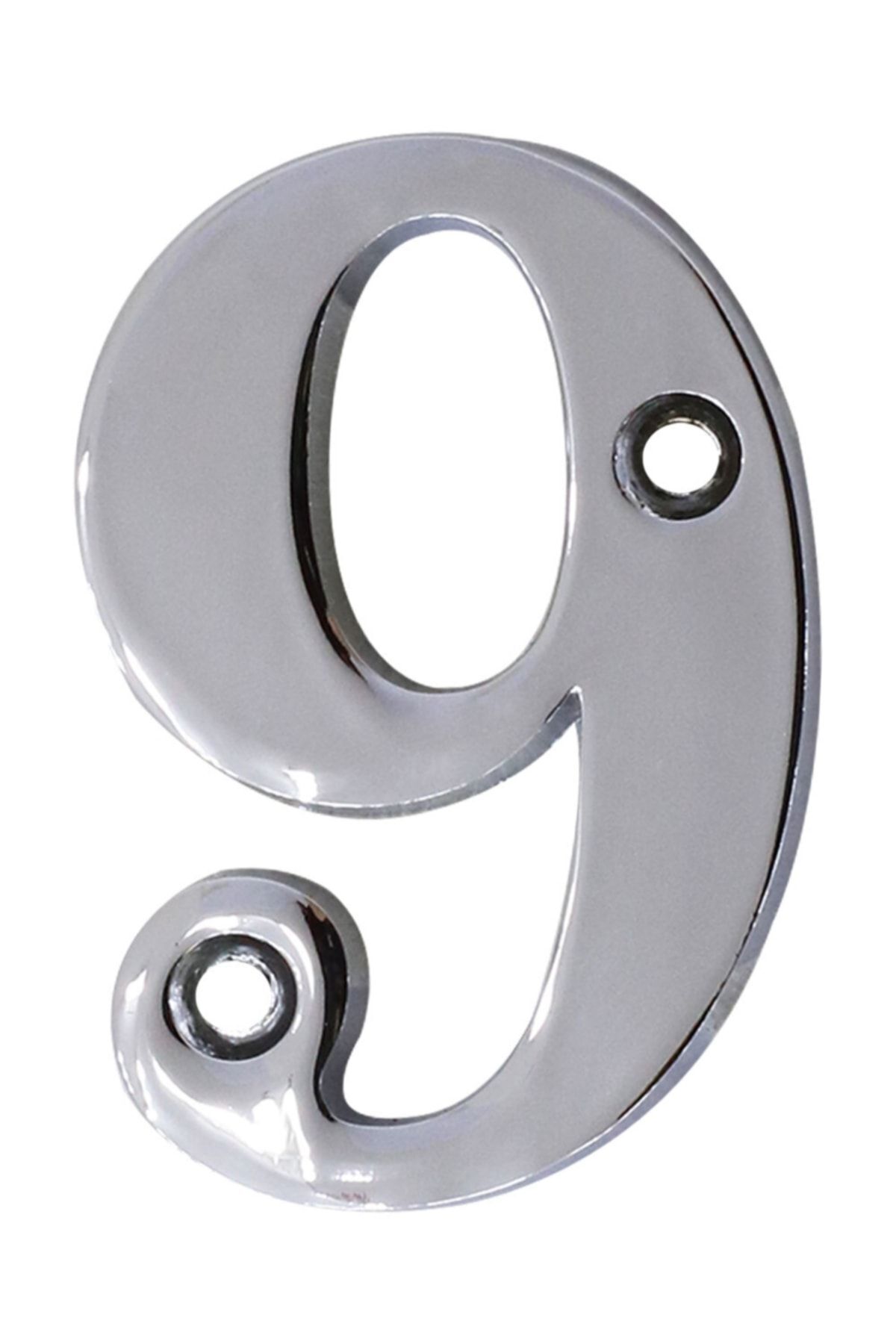 Steel Door Number 5 Cm Polished Chrome Number 9