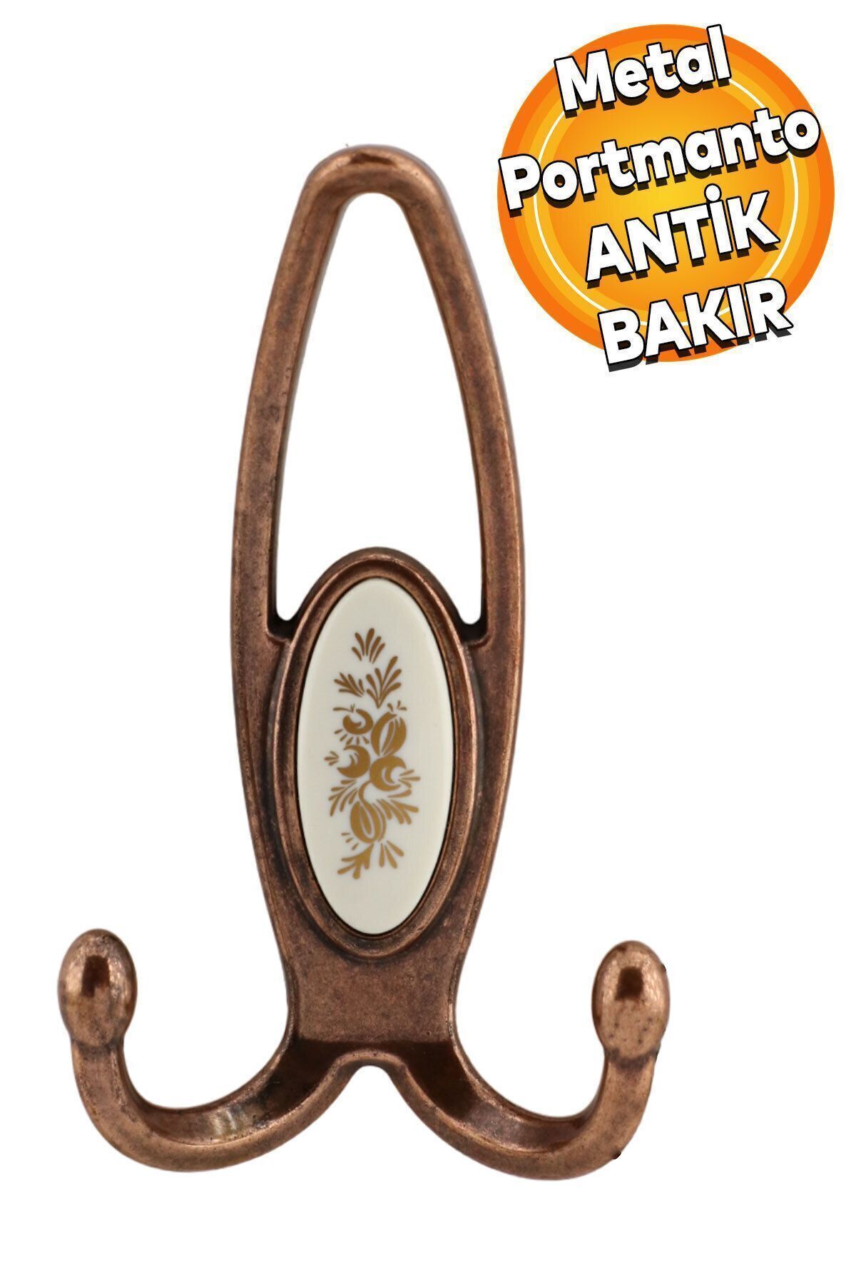 Space Coat Rack Cloakroom Wall Hanger Metal Wardrobe Clothes Hanger Antique Copper White Cover