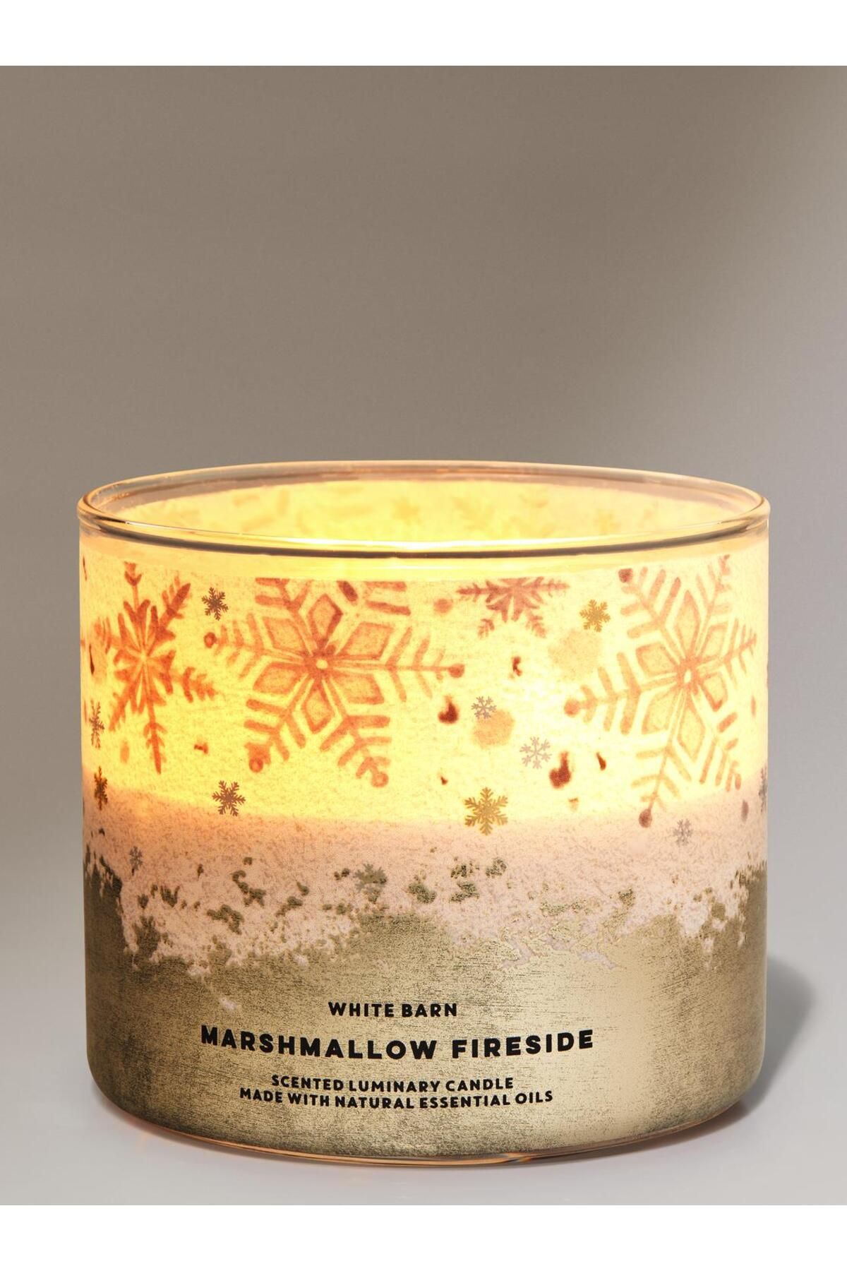 شمع و چراغ سفید بزرگ Marshmallow Fireside Bath & Body Works Bath & Body Works