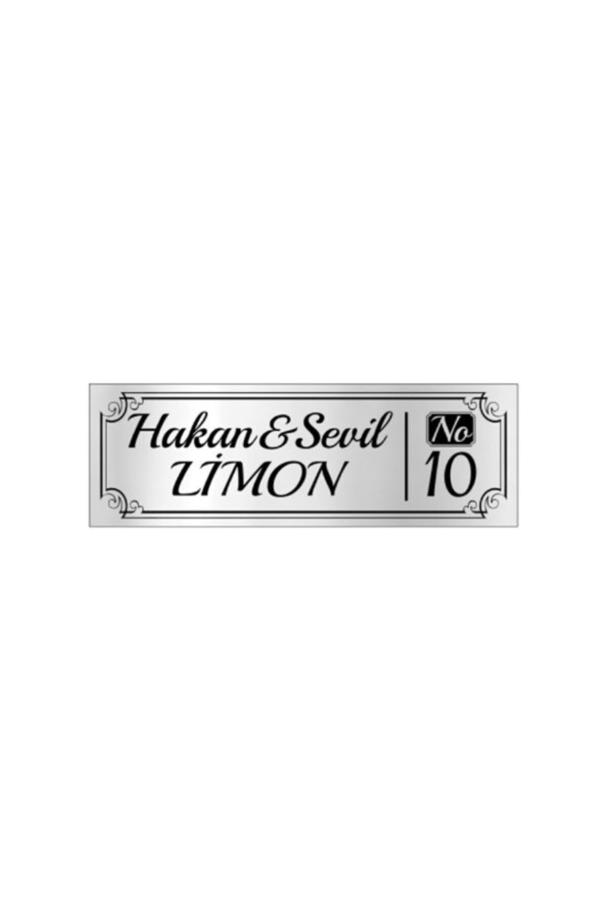 Lim10 Metal Silver Door Nameplate 118g