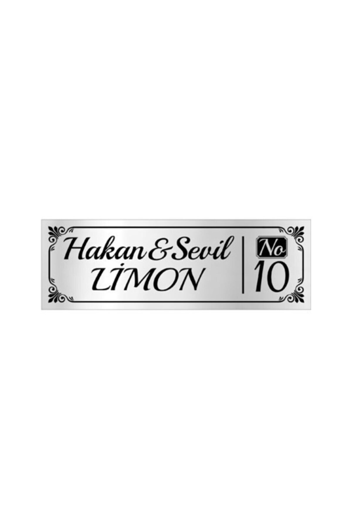 Metal Silver Door Nameplate 112g