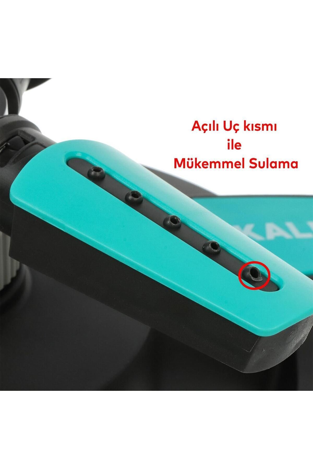 Yarımay Tablalı Hareketli Su Fıskiyesi 3 Başlıklı Dönerli Bahçe Çim Sulama Aparatı Plastik DY6064G 7