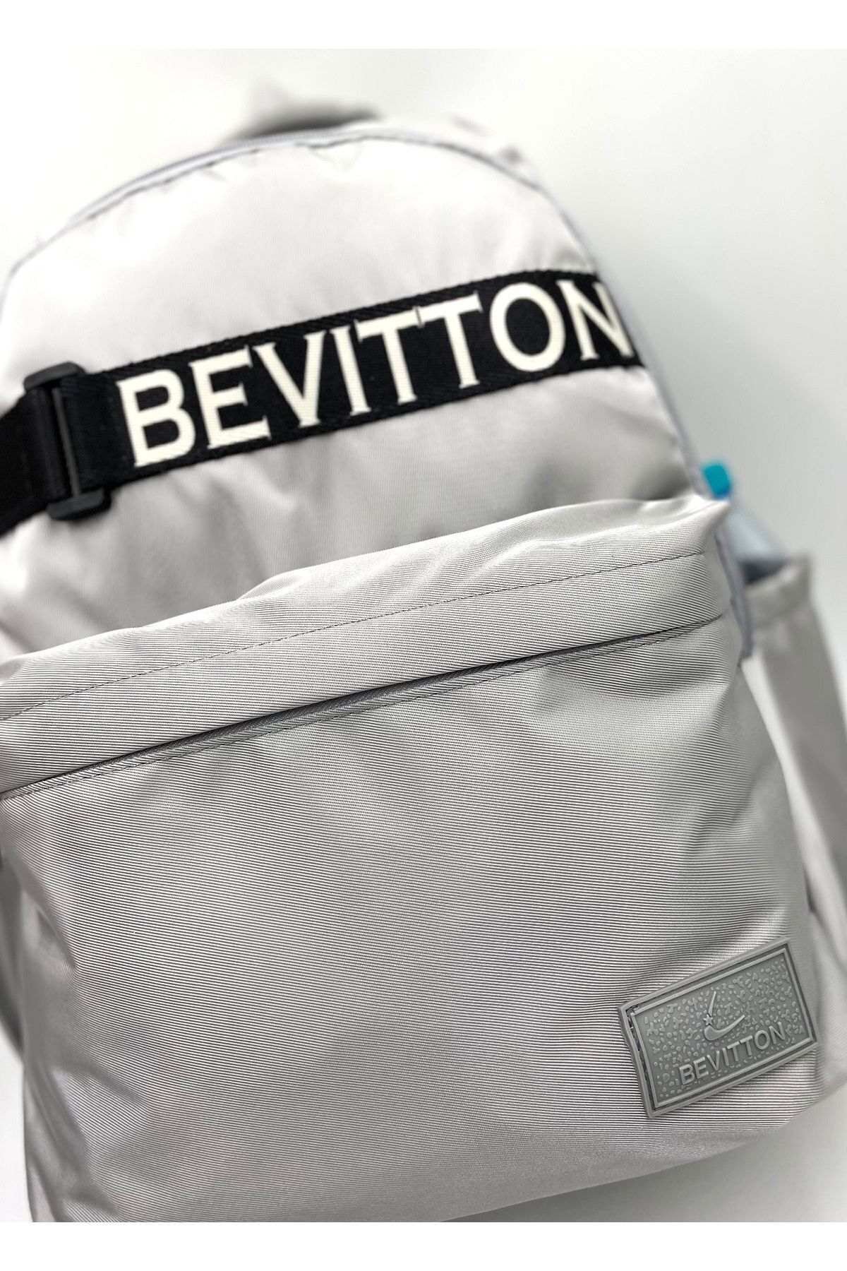 Bevitton-حقيبة ظهر مدرسية كبيرة الحجم للجنسين من قماش الساتان المقاوم للماء / 1630 4