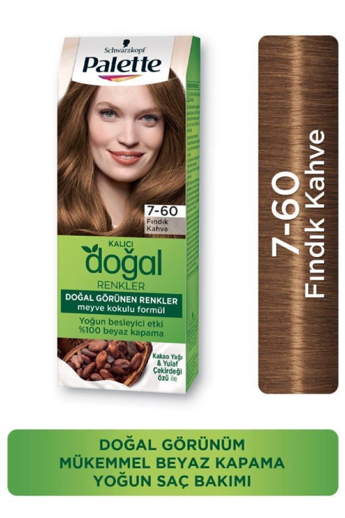 Permanent Natural Colors Hair Dye in Palette 7-60 Hazelnut Brown