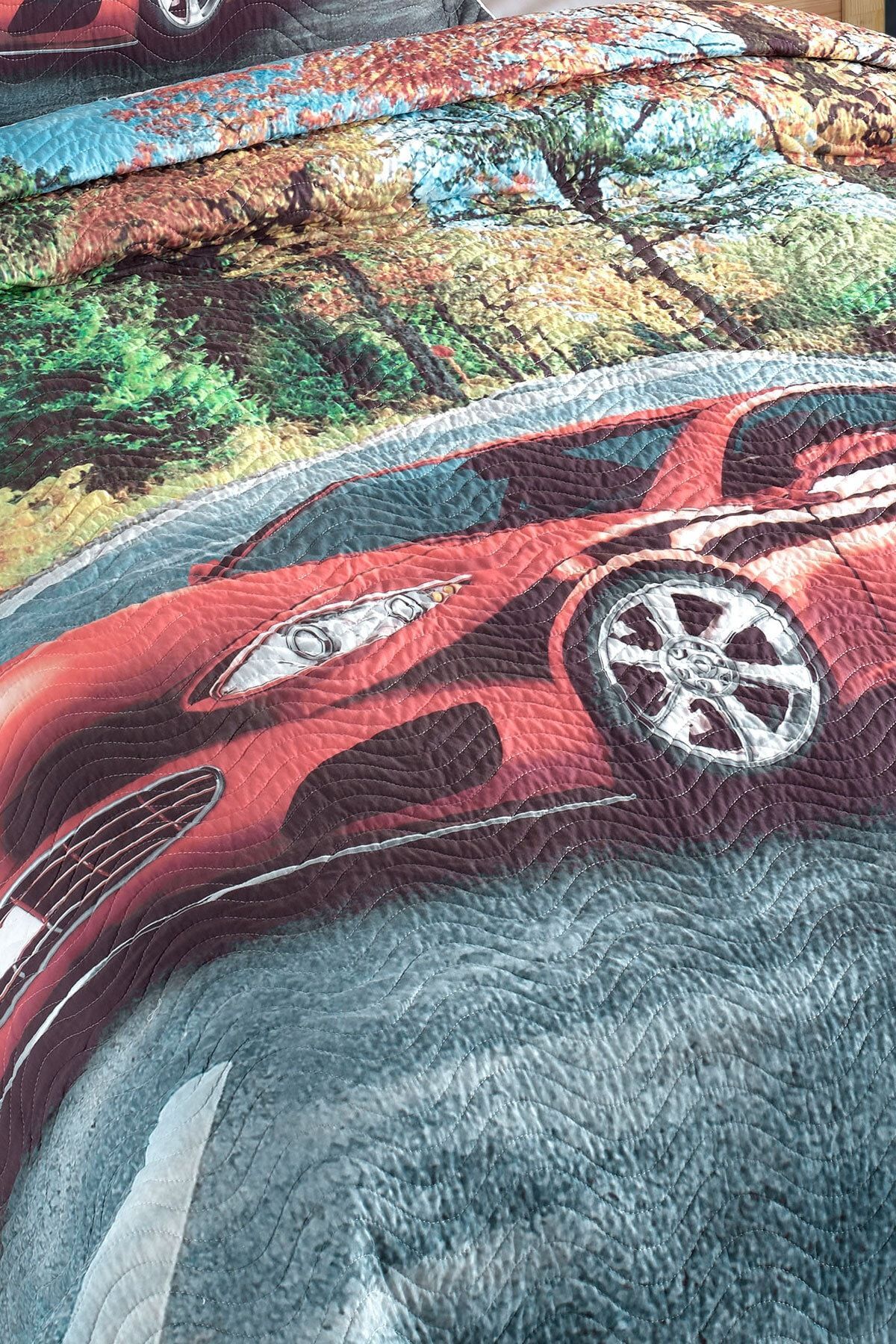 Ralli Tek Kişilik Kapitone Yatak Örtüsü 4