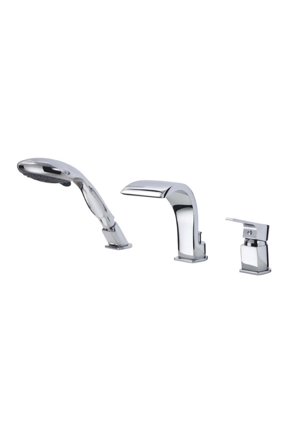GPD-Atros Built-In Bathtub Faucet 3 Holes with Chrome Beak Diverter Mak65 1