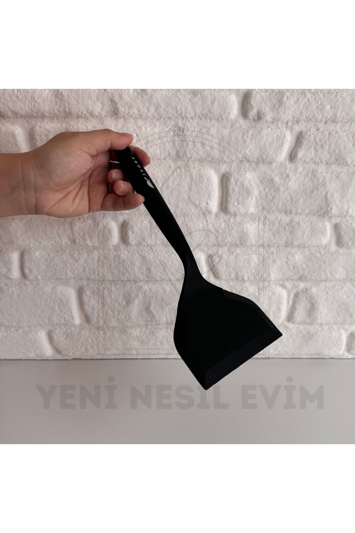 Geniş Uçlu Silikon Spatula Köfte Spatulası 12 cm