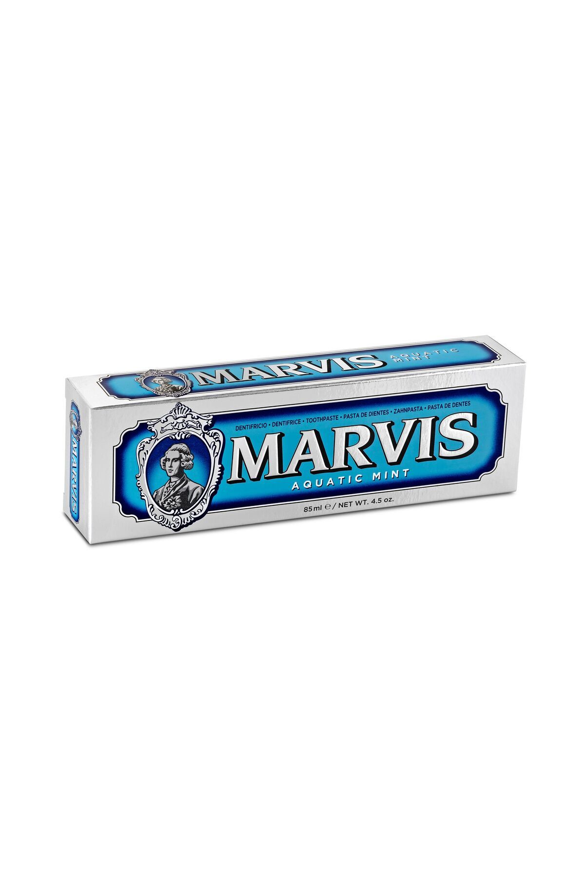 خمیردندان نعناع آبزی 85 میل + مسواک سخت متوسط ​​سیاه 2 مجموعه مراقبت ماوریس Marvis