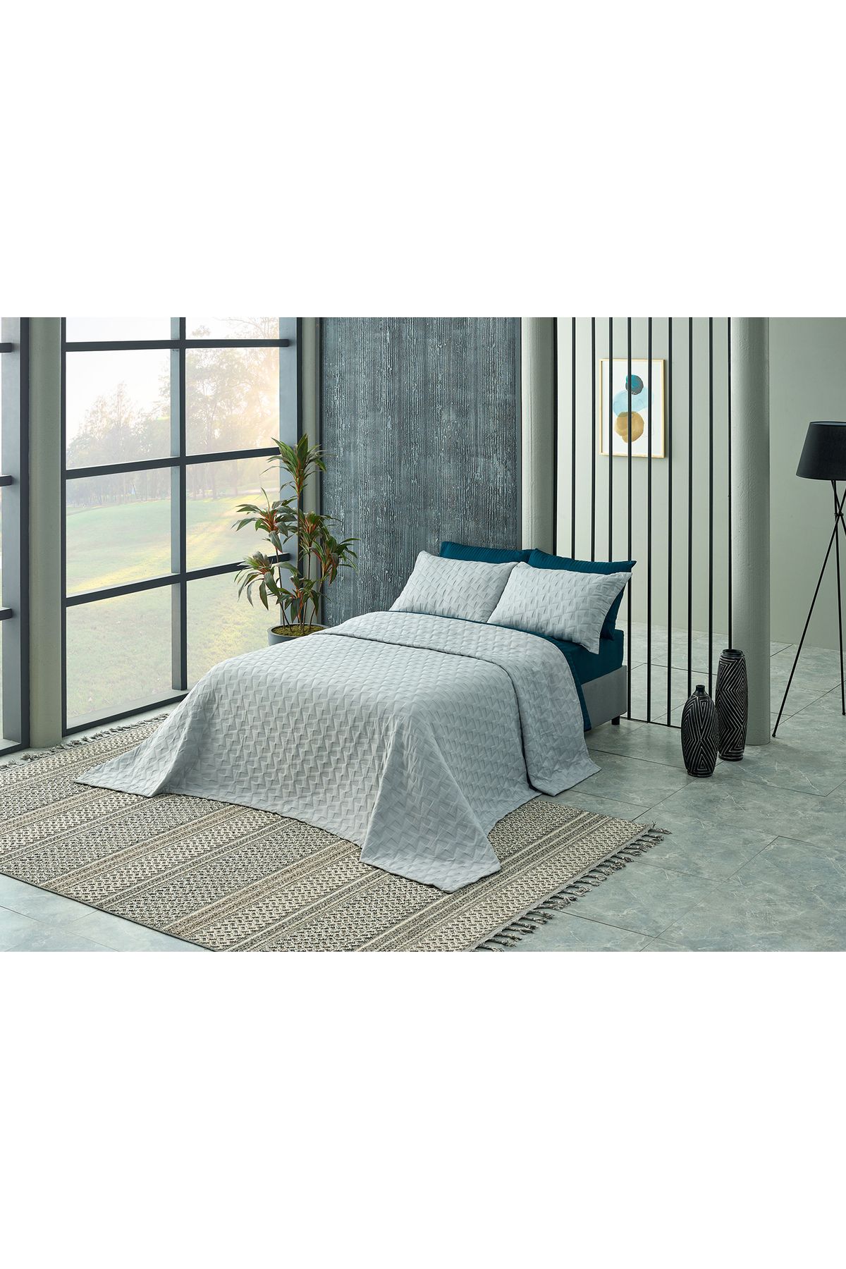Doqu Home-Arya Single Bedspread - Gray 3