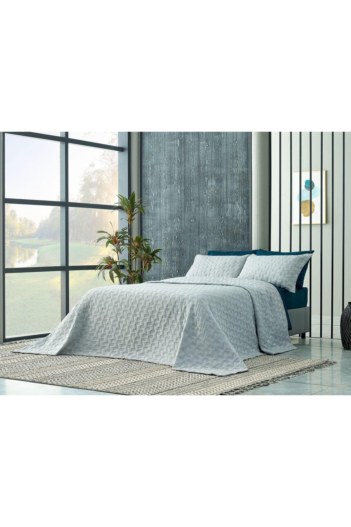 Doqu Home-Arya Single Bedspread - Gray 5