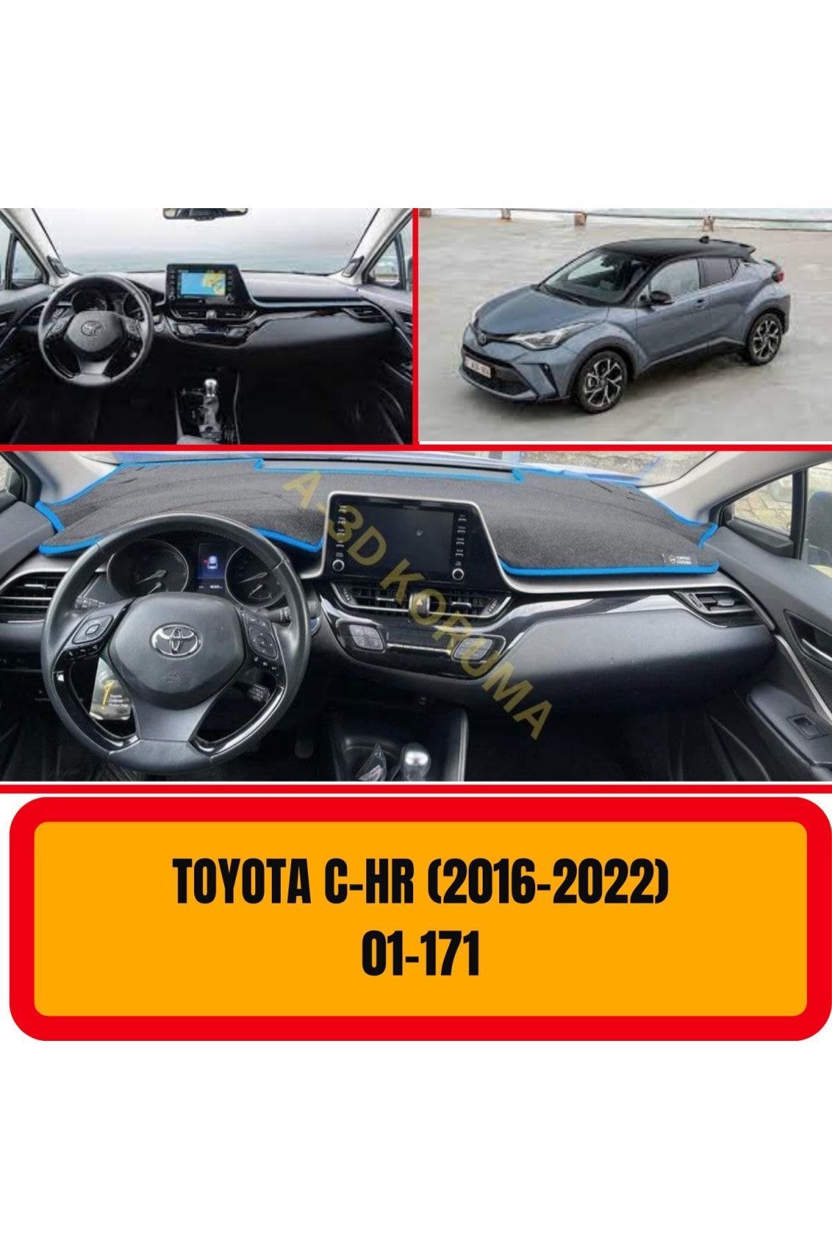 A3D TORP DO KORUMA Toyota C hr 2016 2022 On Gogus Panel Torpido Koruma Koruyucu Kilifi Halisi Ortusu Fiyat Yorumlar Trendyol