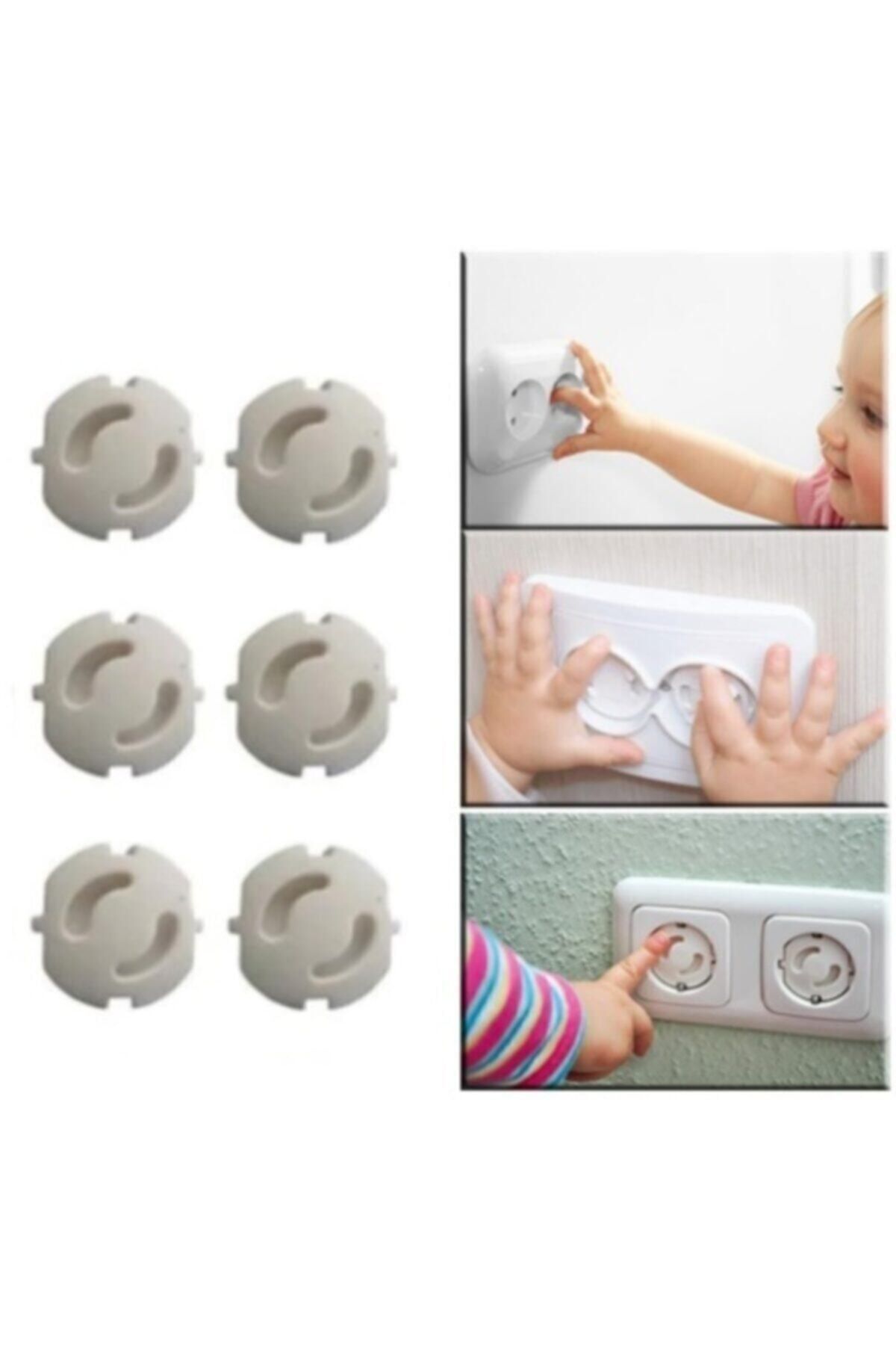 Genel Markalar 6lı Bebek Priz Emniyeti Çocuk Güvenlik Koruyucu Priz Kapağı
