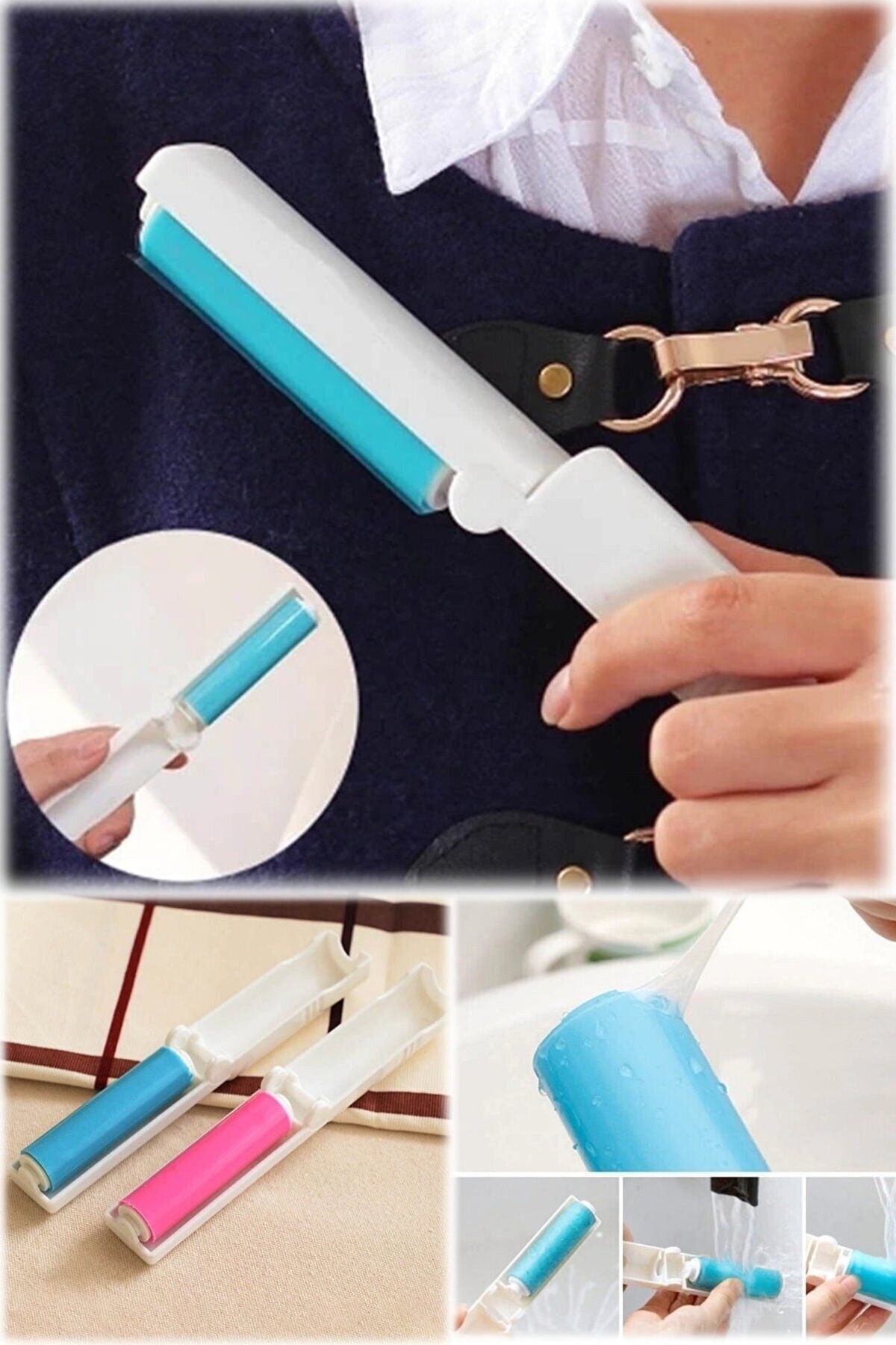 ÖzSima Uzun Ömürlü Yıkanabilir Köpek Ve Kedi Tüylerini Alan Çanta Boy Evcil Hayvan Tüy Toplama Rulosu