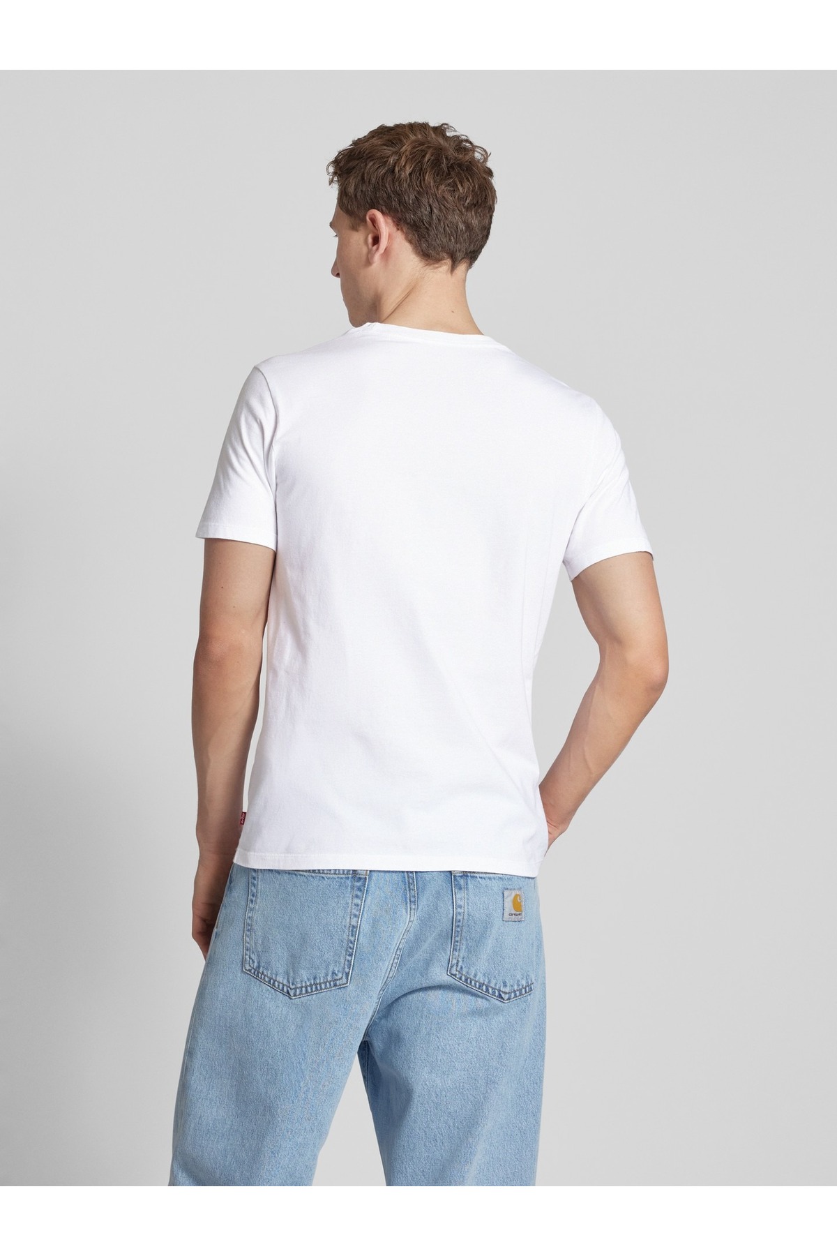 تی شرت لیوایز مردانه پارچه سفید بیسیک راسته Regular/رگولار    بیسیک کژوال/روزمره | Levi's A2823 TR - تصویر 3