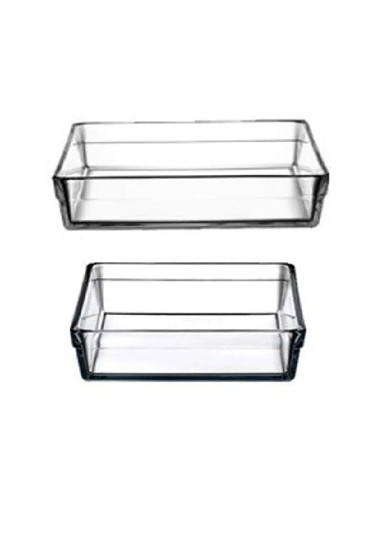 Borcam Premium Square Tray Set 59324 - 59304 2 Pieces