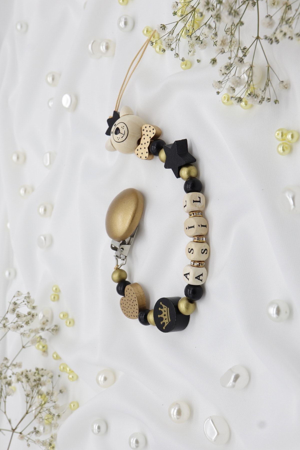 lilamtasarım %100 Doğal Ahşap Ürünlerden Bebek Emzik Zinciri fotoğrafı 3 (önizleme)