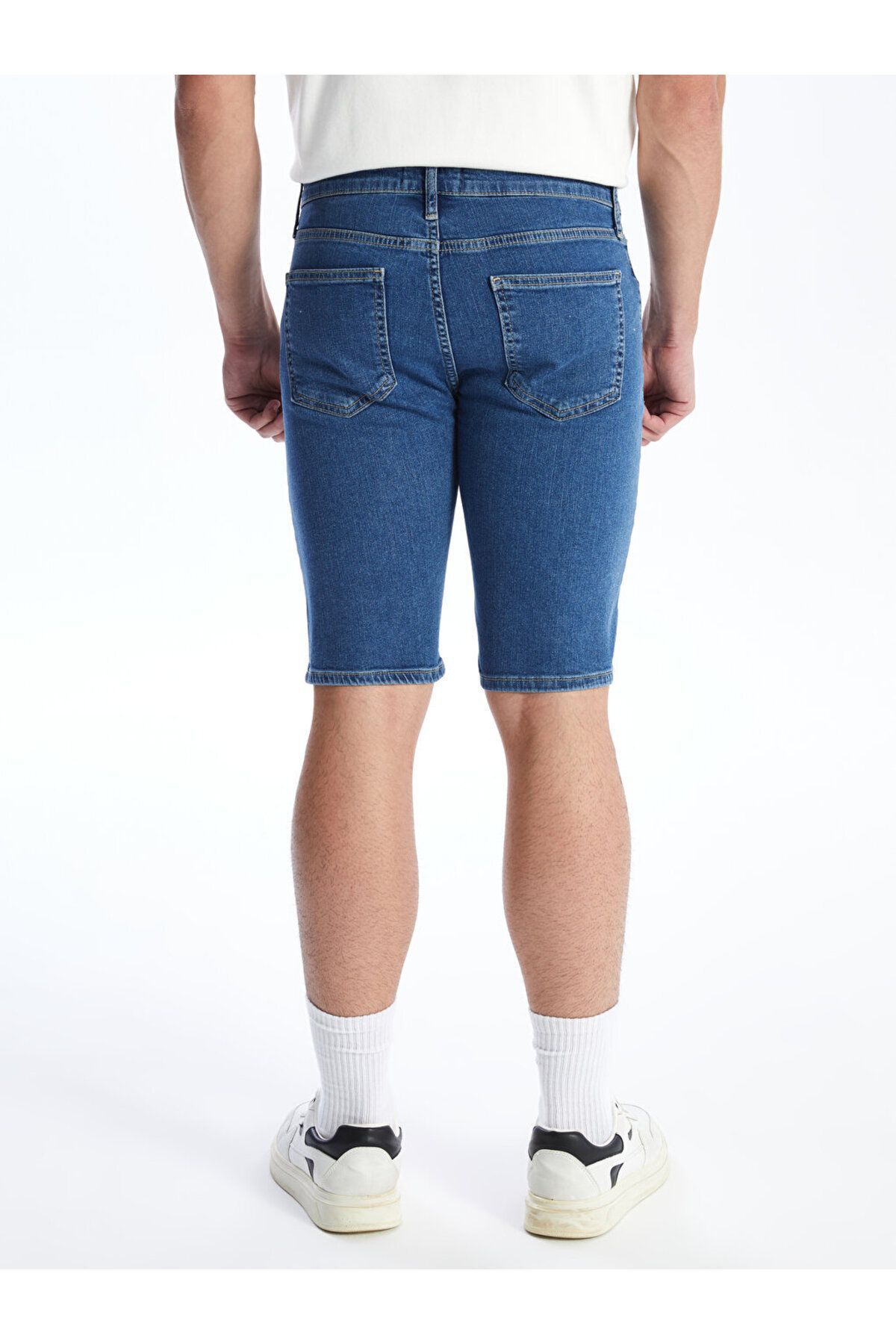 LC Waikiki-Men's Skinny Fit Jean Shorts 4