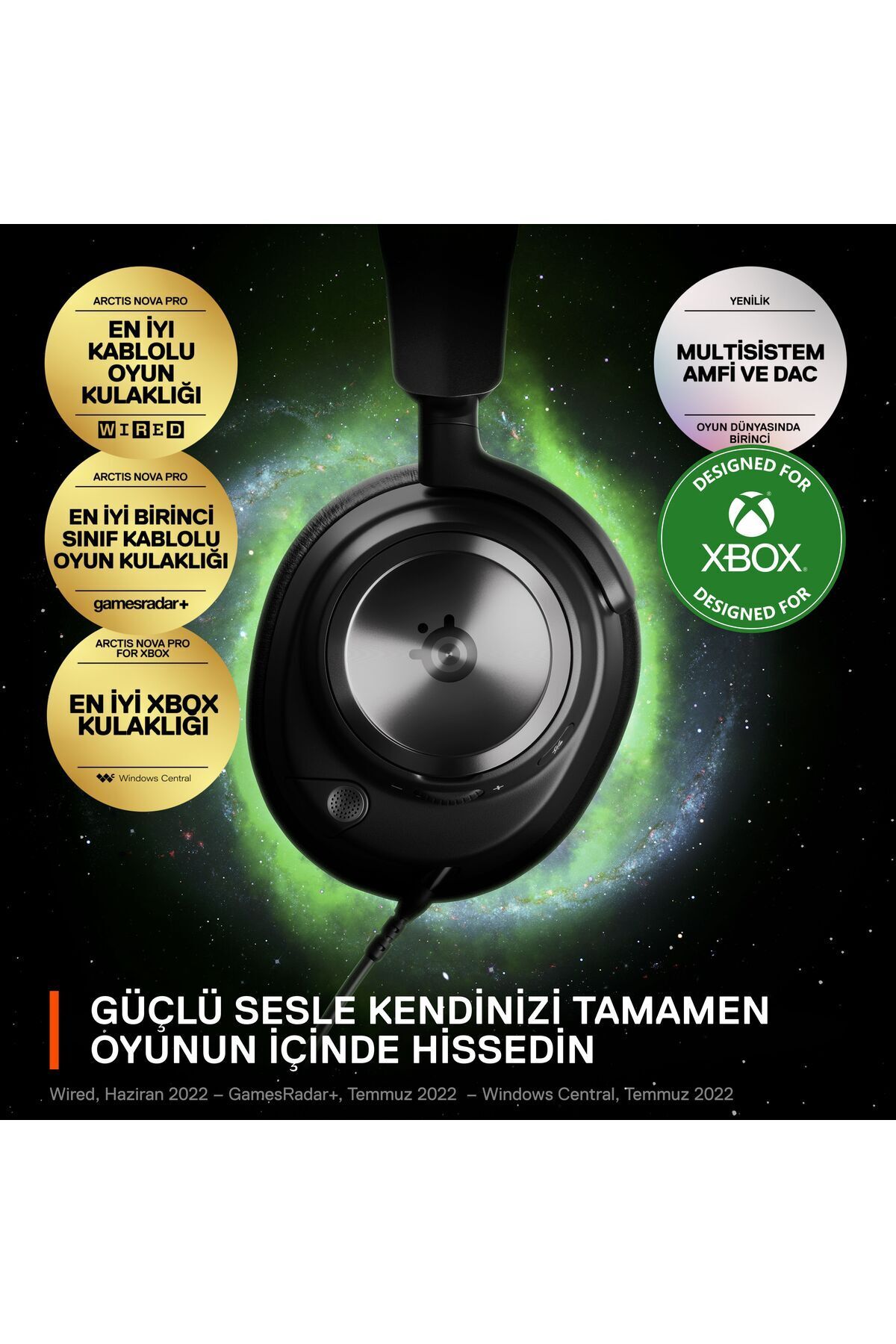 SteelSeries Arctis Nova Pro X Ssh61528 7.1 Surround Pc/xbox Mikrofonlu ...