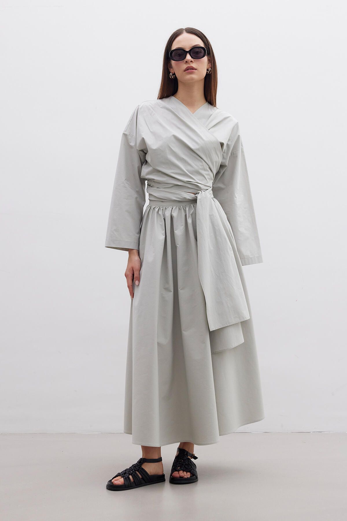Manuka-Premium-Hemd im Kimono-Stil, Grün 6
