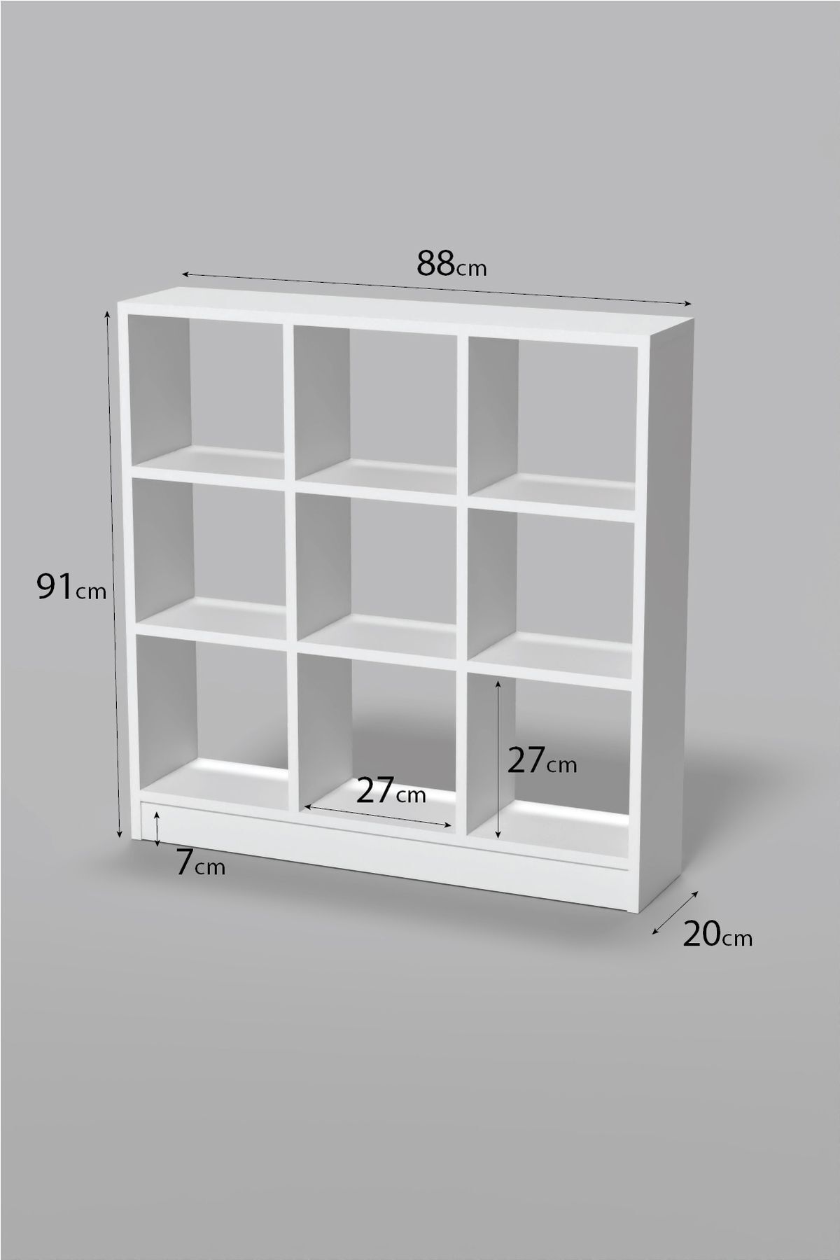GOLDFALEZ-White 9-Cube Organizer Shelf | Modern Storage Solution | Versatile Display Cabinet 4