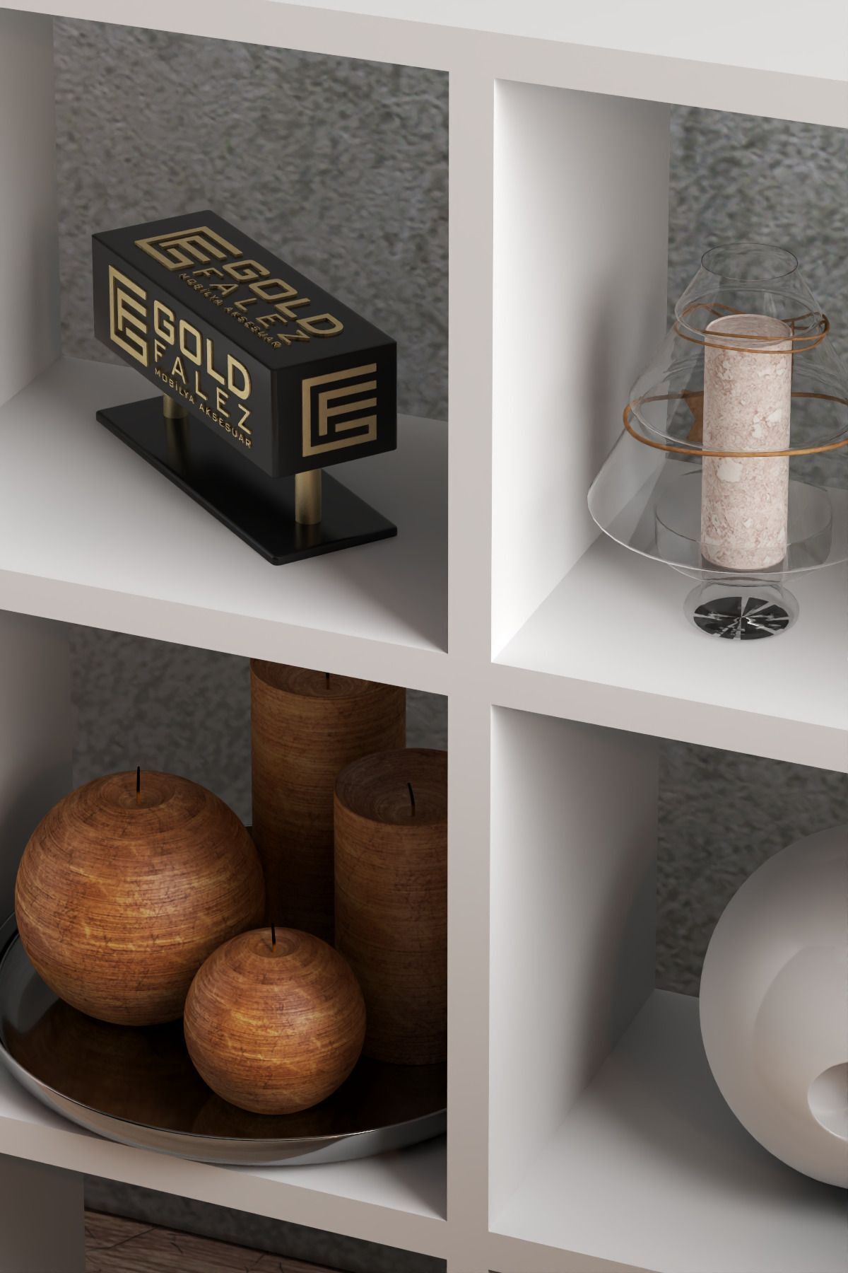 GOLDFALEZ-White 9-Cube Organizer Shelf | Modern Storage Solution | Versatile Display Cabinet 3