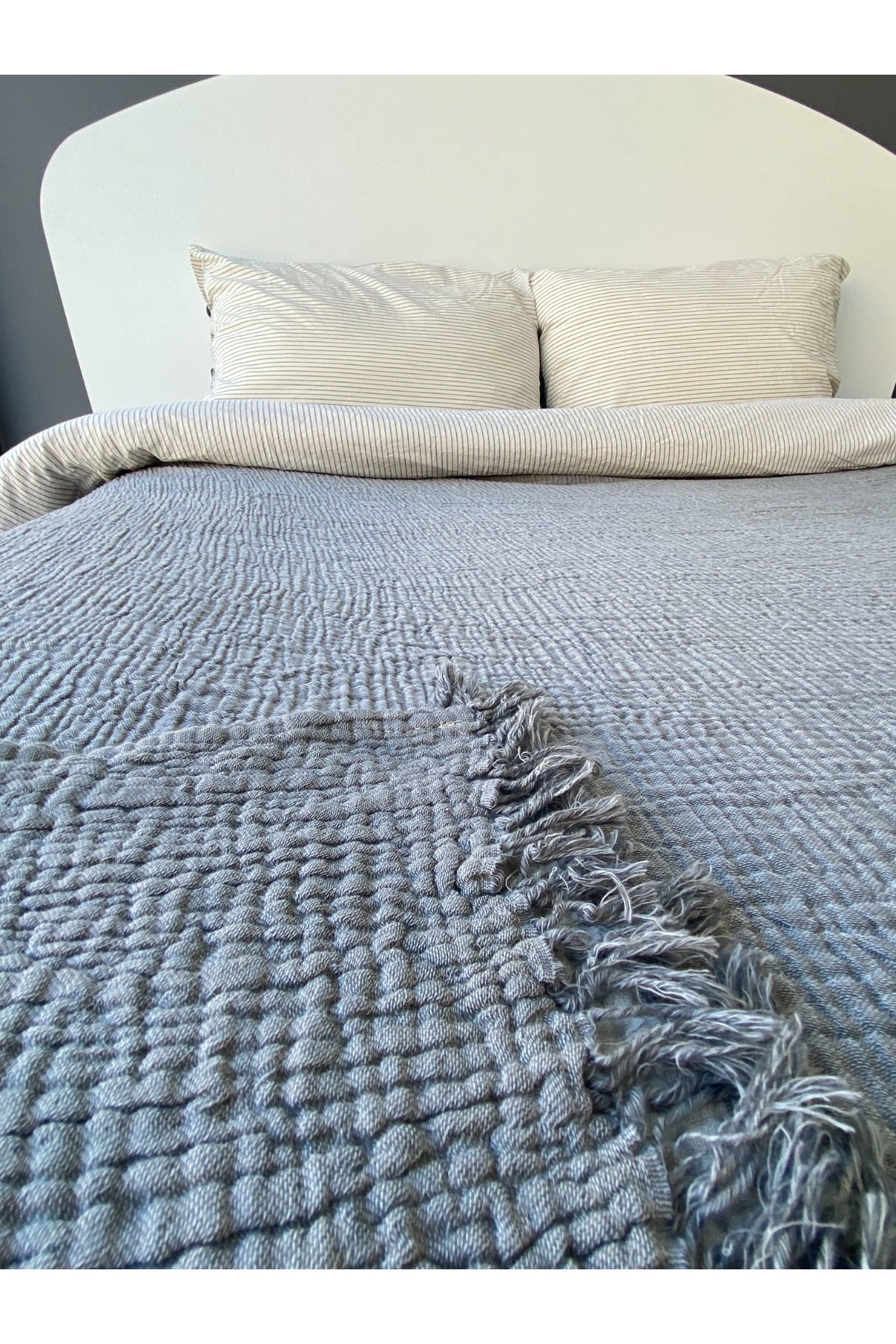 Müslin Yatak Örtüsü/Pike 4 Katlı 160 X 230 Tek Kişilik 2