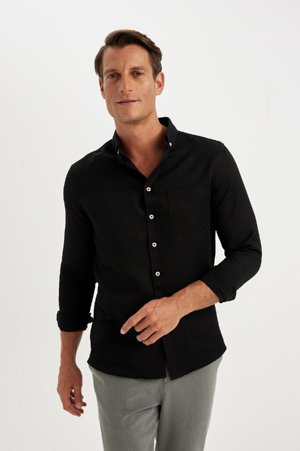 پیراهن مردانه دفاکتو | T2066AZ24AU Defacto - Image 3