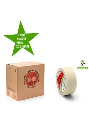 Ve-ge Kağıt Maskeleme Boyabandı 48x30mt Endüstriyel Bant