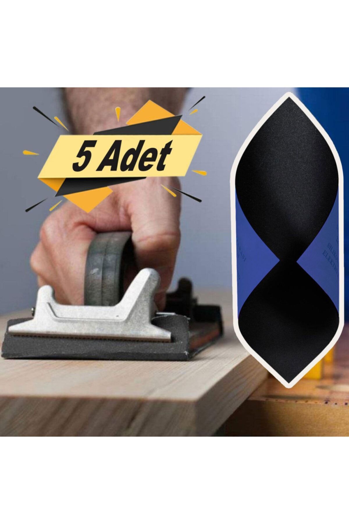 Badem10 Nikon Bez Zımpara Su Zımparası 80 Kum Yumuşak Sulu Kuru Zımpara 23x28 Cm (5 Adet)