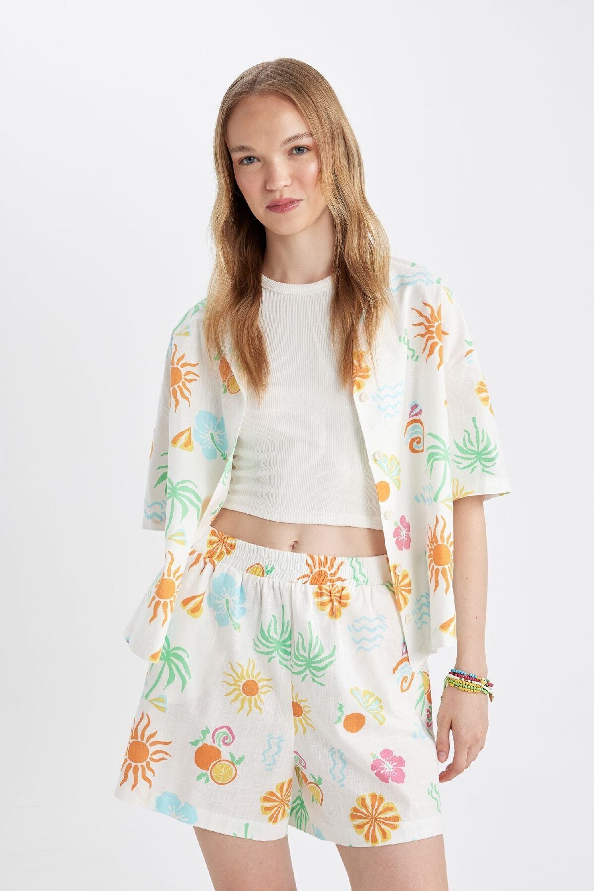 شومیز زنانه دفاکتو | D5117AX24HS Defacto - Image 4