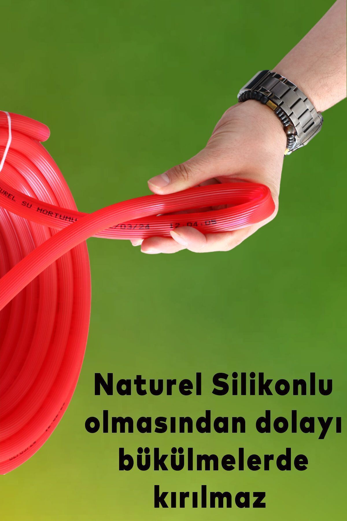 1/2 Silikonlu Bahçe Çeşme Sulama Hortumu 20 Metre Araç Yıkama Hortumu 3