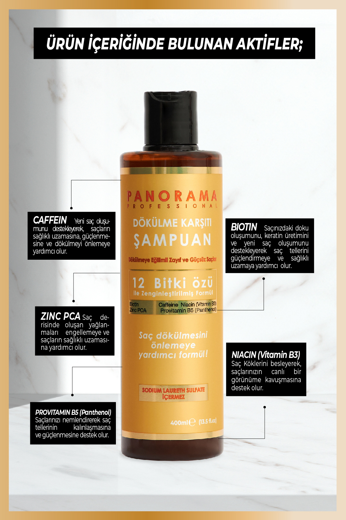 Professional Dökülme Karşıtı 2'li Set Şampuan Saç Kremi 2*400 ml /vegan / Sulfatsız — DK008 — تصویر 4 از 9