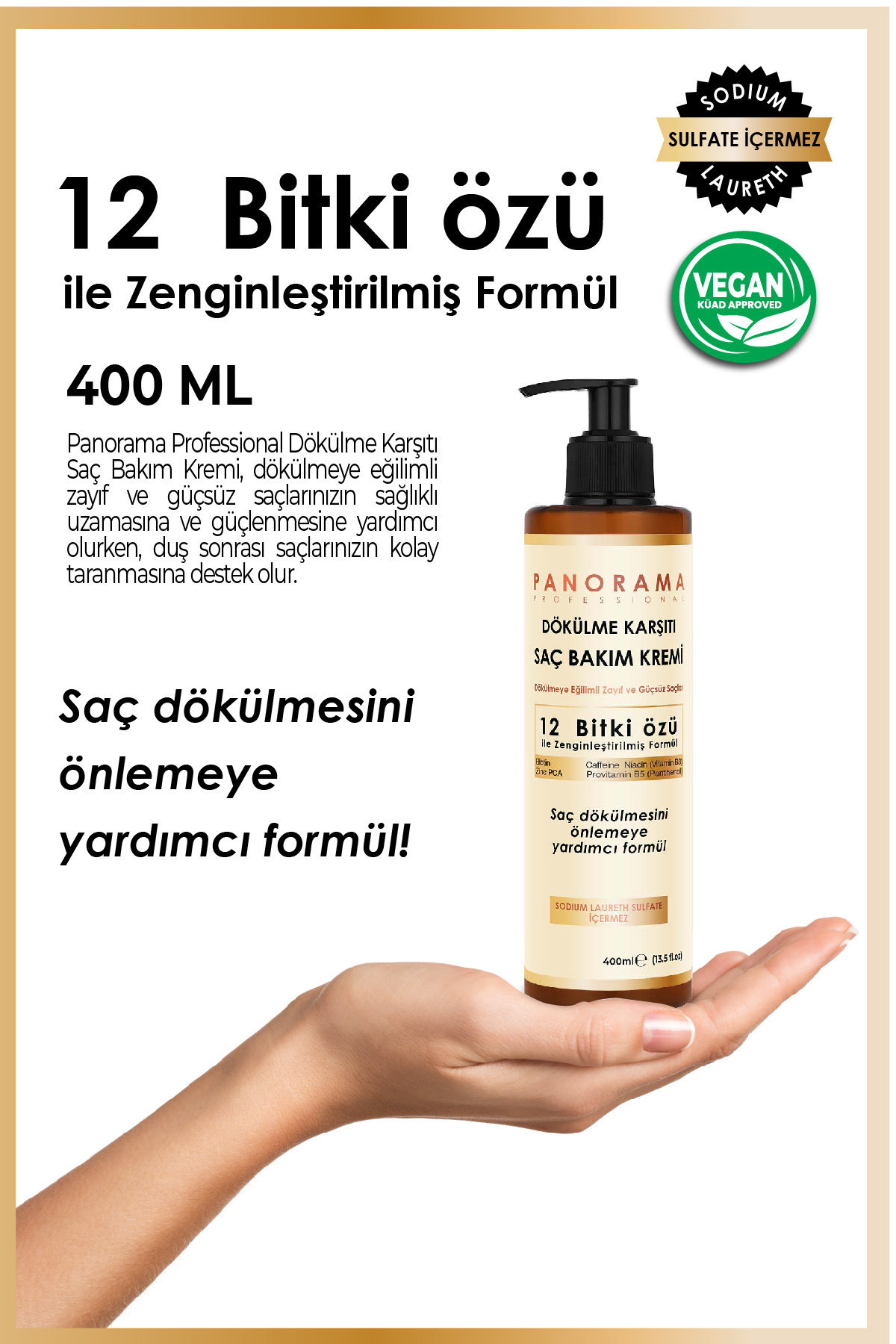 Professional Dökülme Karşıtı 2'li Set Şampuan Saç Kremi 2*400 ml /vegan / Sulfatsız — DK008 — تصویر 6 از 9