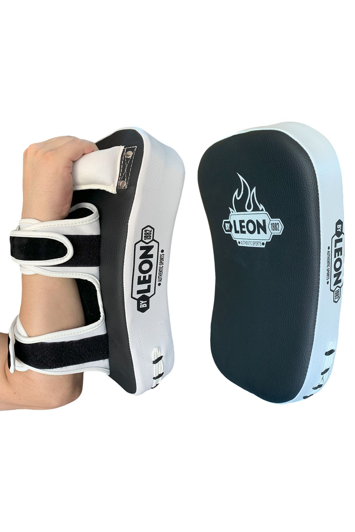 پد ضربه سفید Leon Pro Kick Boxing و Muay Thai Pulse Pillow مشکی By Leon 1982
