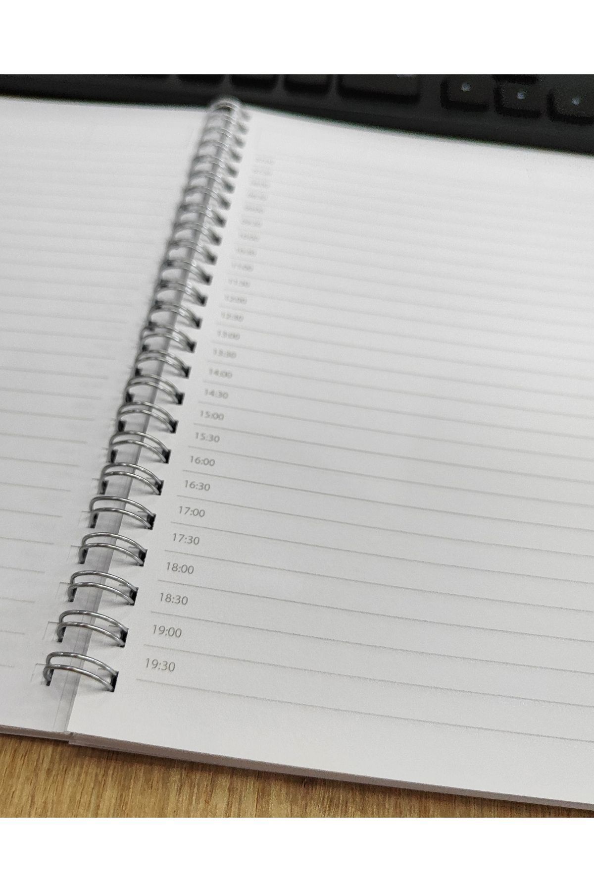 pixelpare-A5 Spiral School Notebook 80 sheets Set of 4 - Undated Lined 6