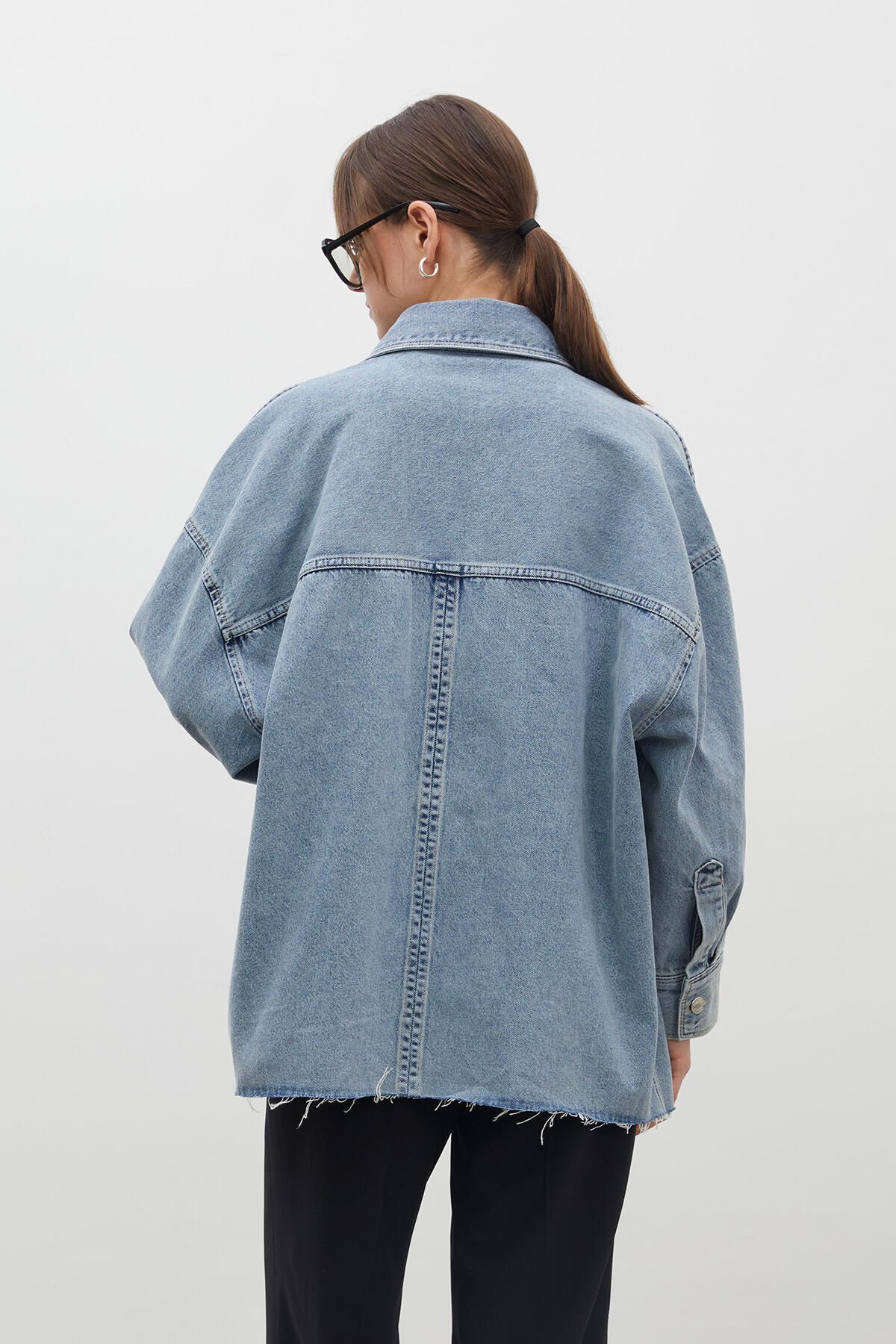 Manuka-OVERSIZE-DENIMHEMDJACKE BLAU 7