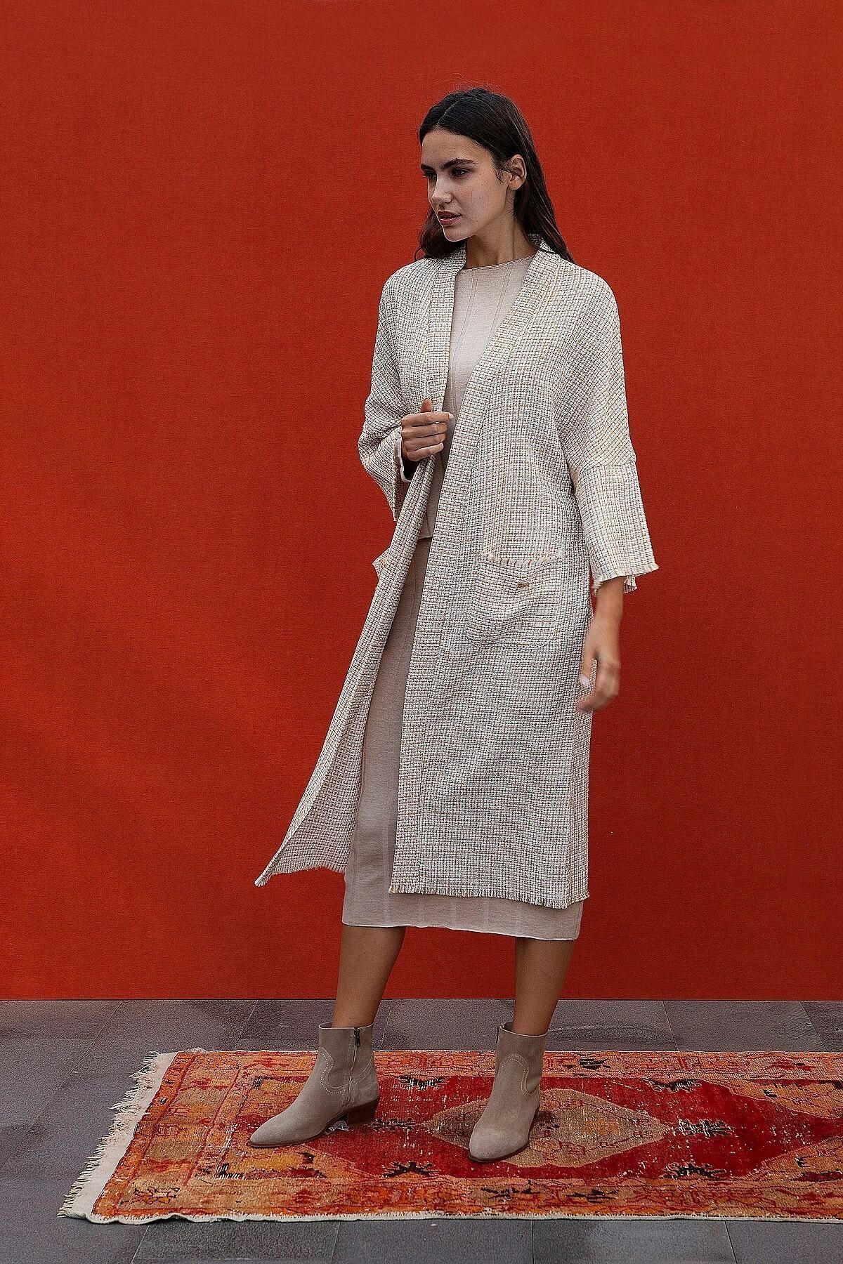 Kadın renkli Kimono&Kaftan 152.00.60.02.02.141.02 CENEVRE TÜVİT