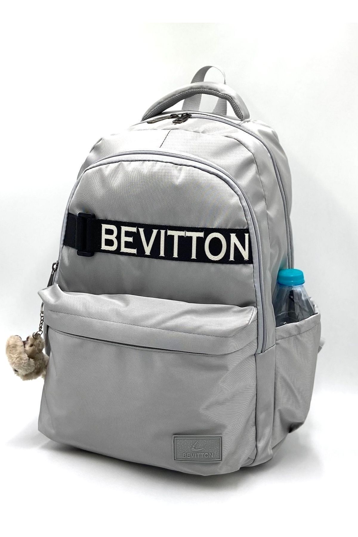 Bevitton-حقيبة ظهر مدرسية كبيرة الحجم للجنسين من قماش الساتان المقاوم للماء / 1630 3