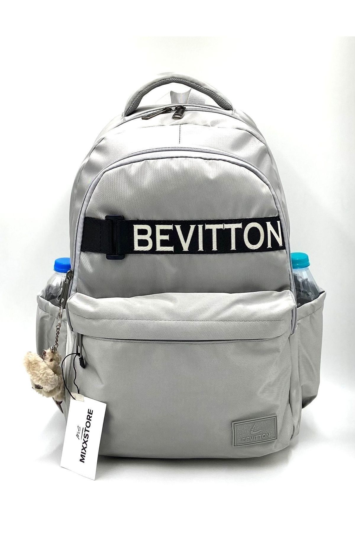 Bevitton-حقيبة ظهر مدرسية كبيرة الحجم للجنسين من قماش الساتان المقاوم للماء / 1630 2