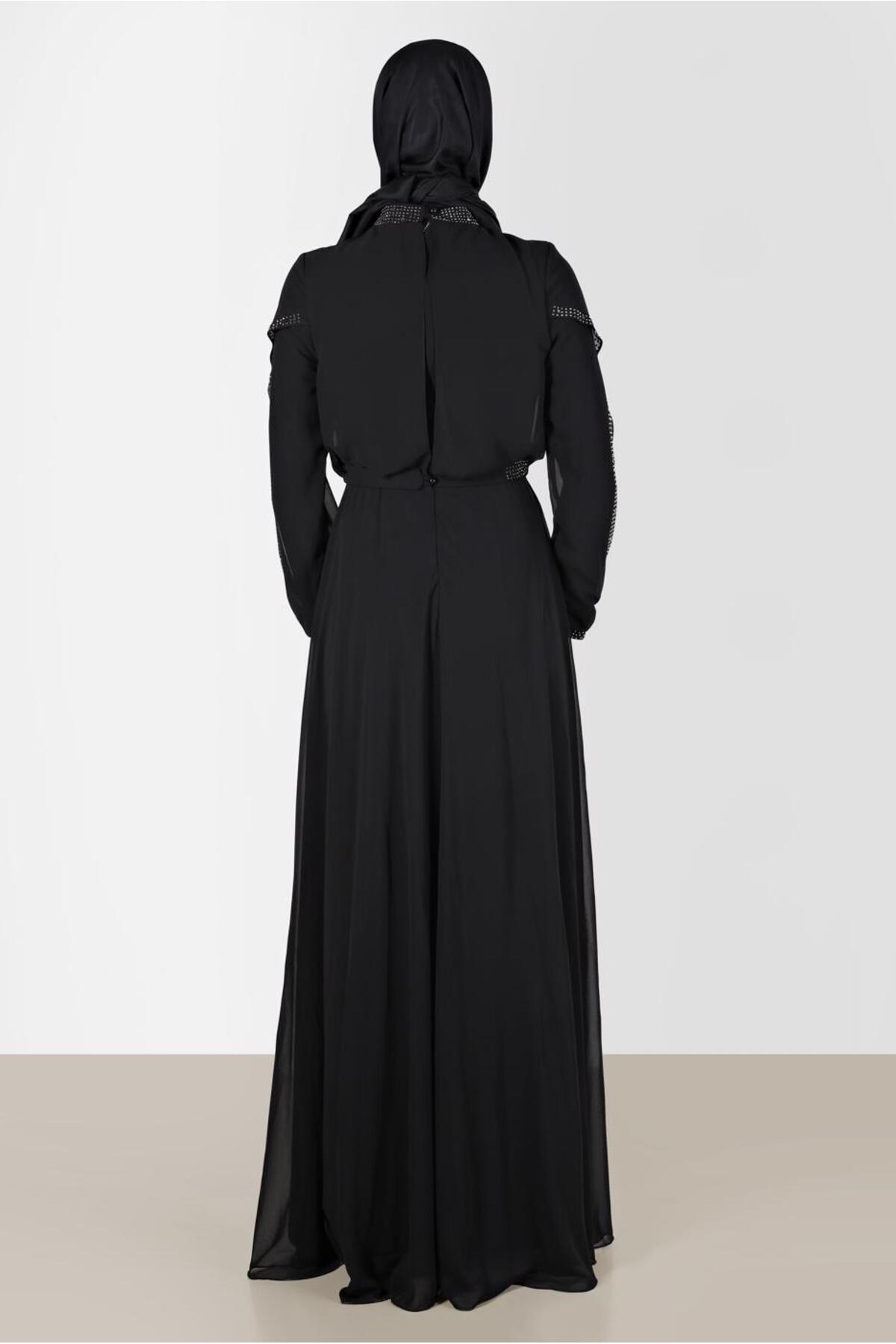 مانتو ابایا زنانه آلوینا | 22YABL0050211 Alvina - Image 4