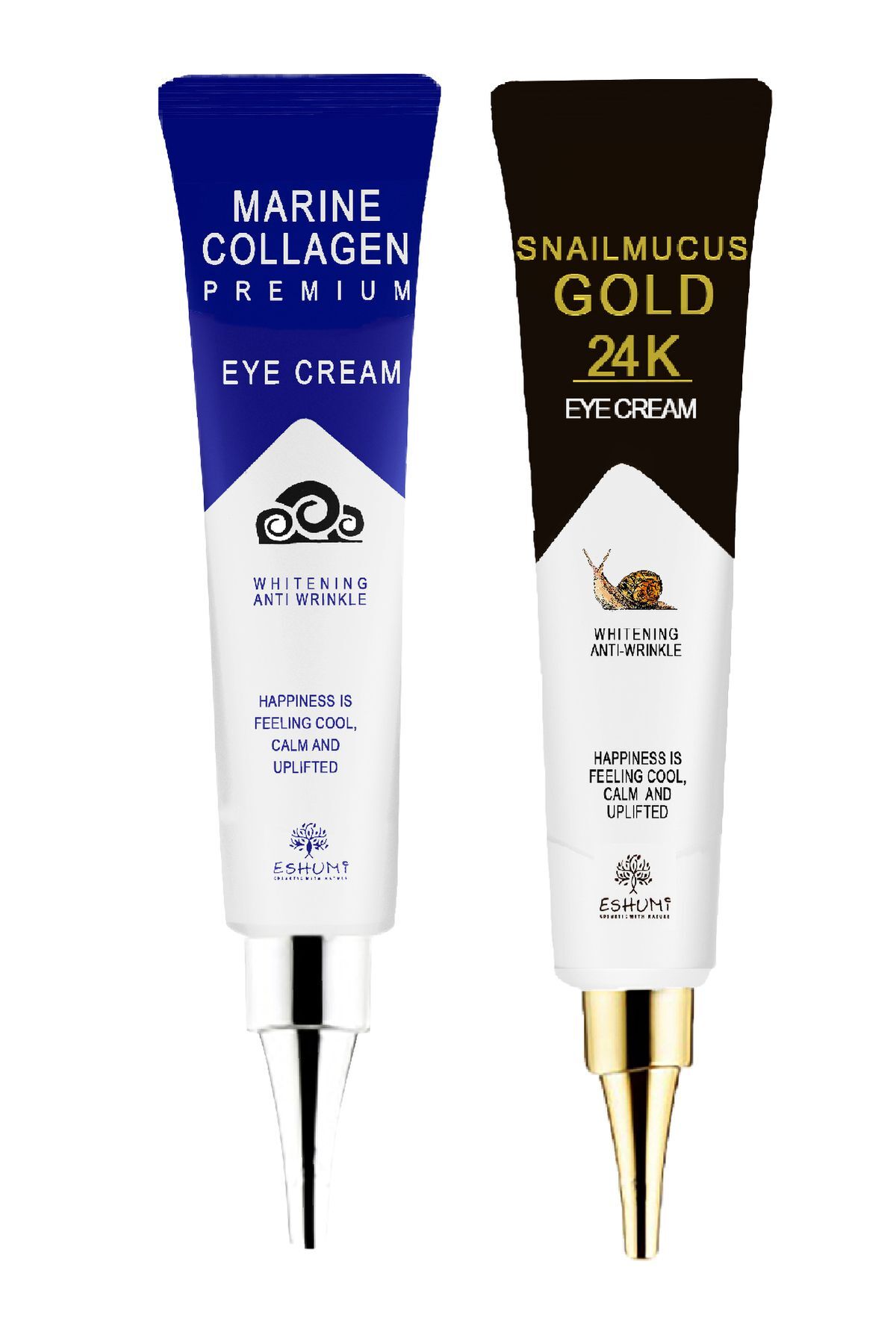 ESHUMİ Göz Çevresi Bakım Seti.salyangoz Özü&saf Collagen Içeren Koyu Halka Ve Kırışıklık Kremi