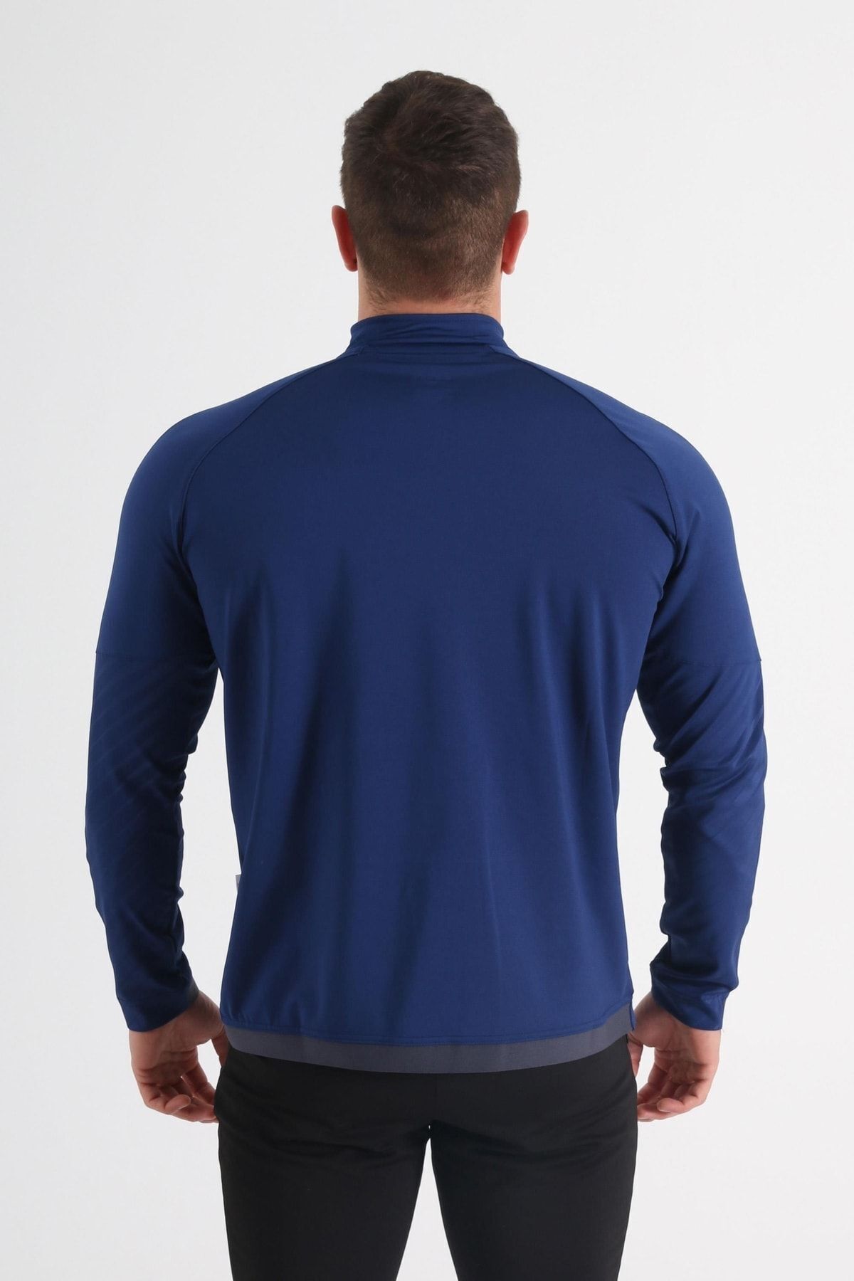 Diadora-Elite Trainings-Trainingsanzug, einzelnes Oberteil, Marineblau 5