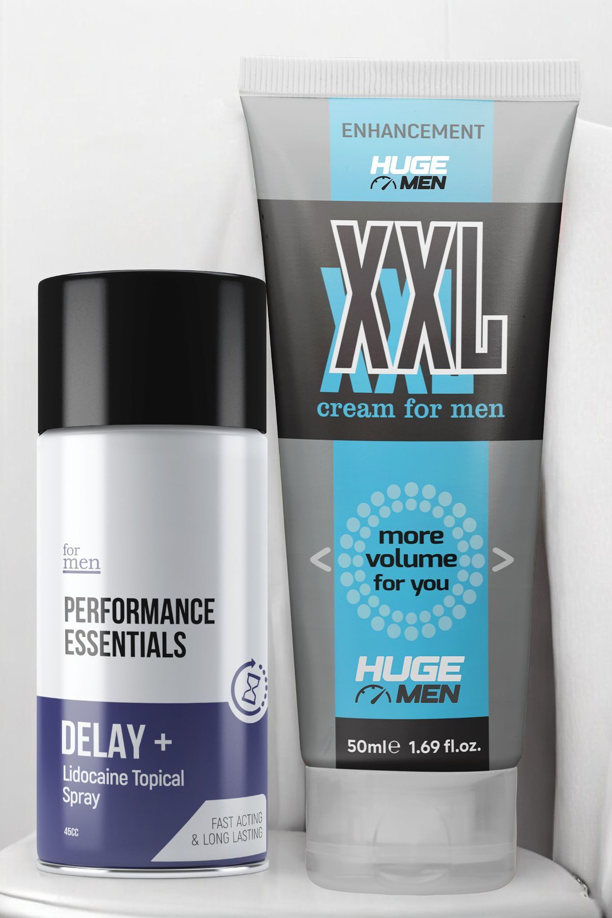 HUGE MEN Büyütme ve Geciktirme: 50ml Krem ve 45ml Sprey İle Kendinizi Keşfedin