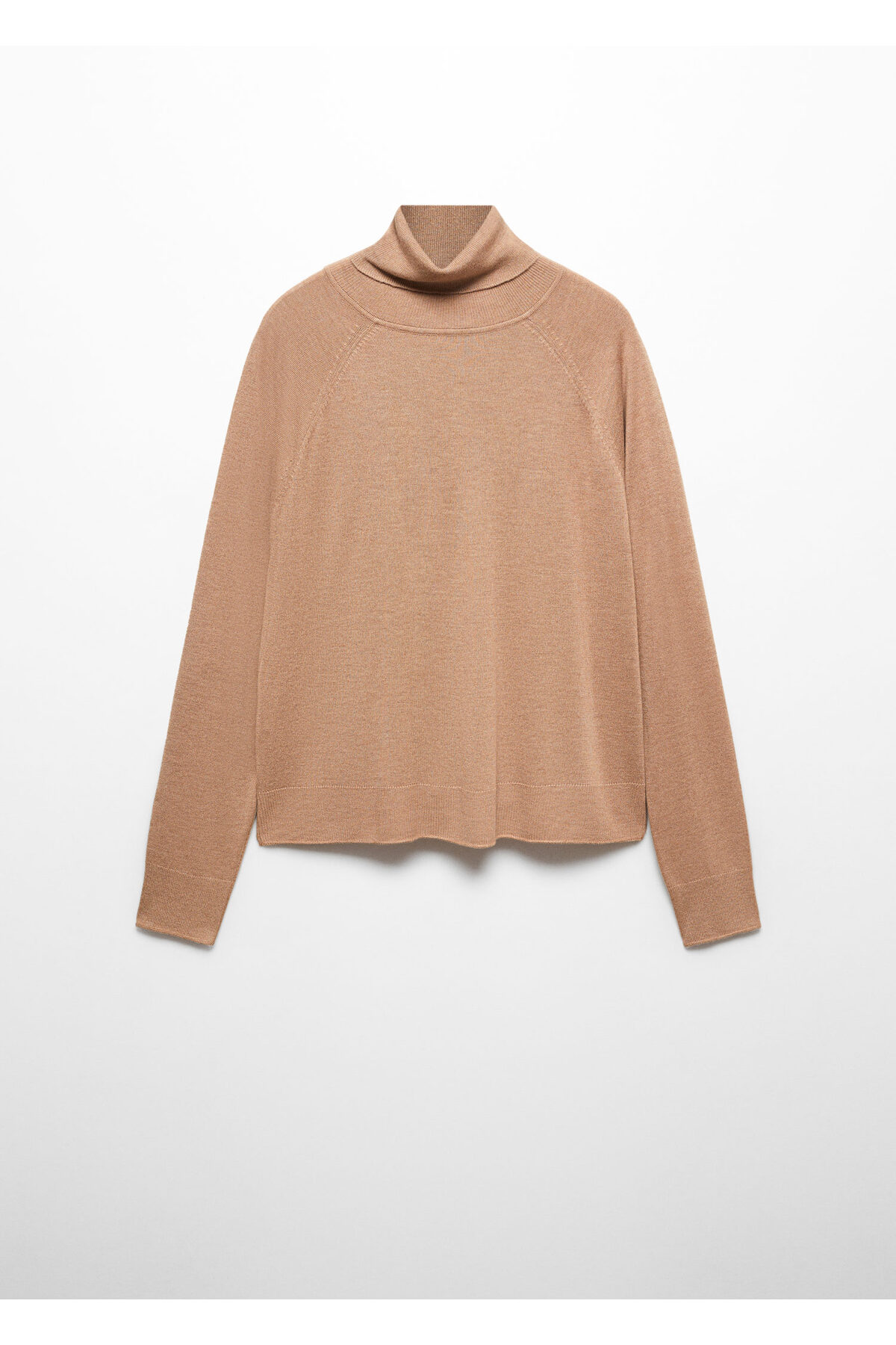 بافت و پلیور زنانه قهوه ای منگوMANGO | 67110462 اورجینال - تصویر 4