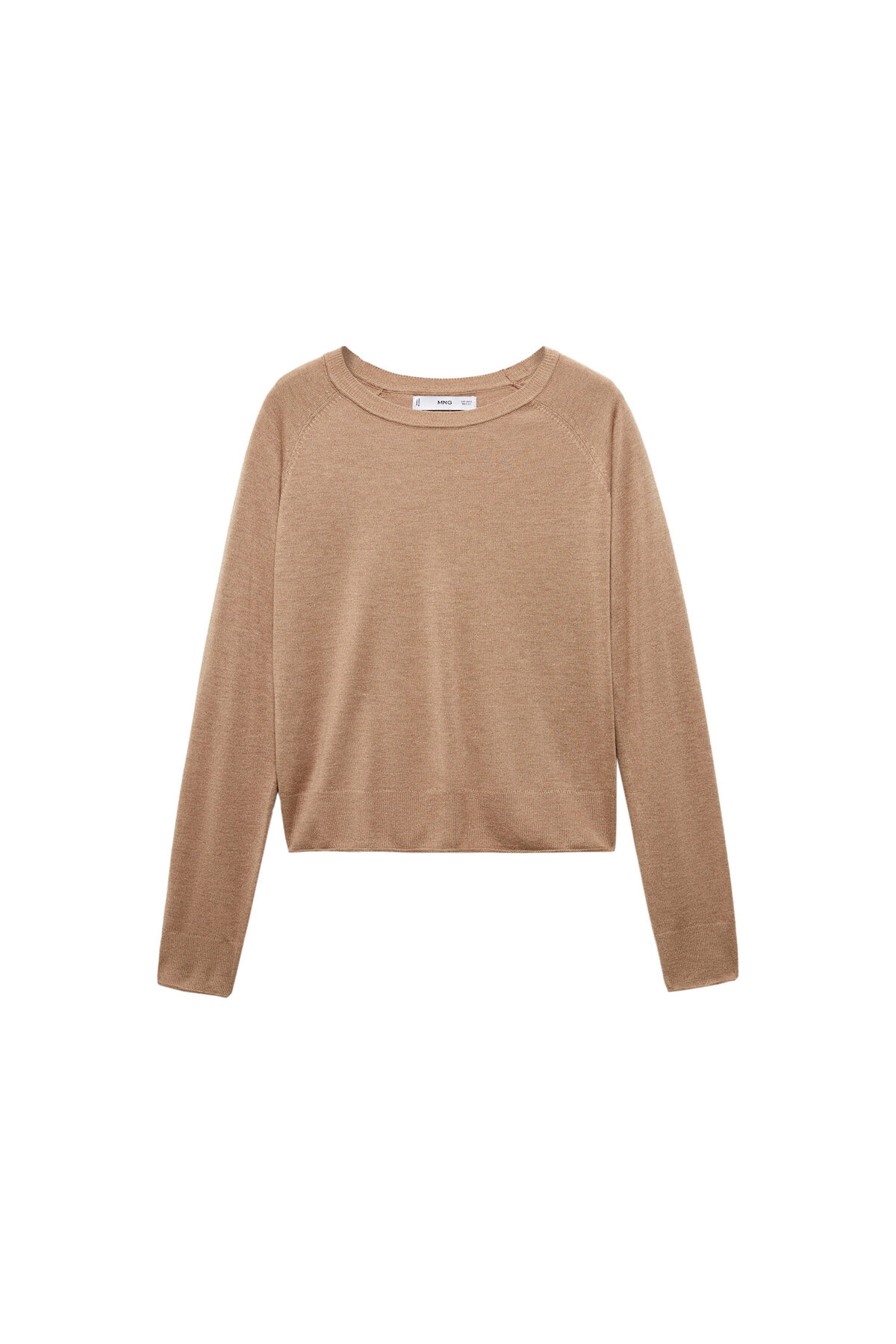 بافت و پلیور زنانه قهوه ای منگوMANGO | 67100463 اورجینال - تصویر 6