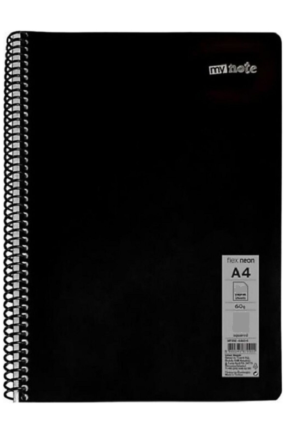 Mynote-A4 Spiral School Notebook - 2 Different Colors - 60 Pages Lined Pp Cover (2 Pcs) 3