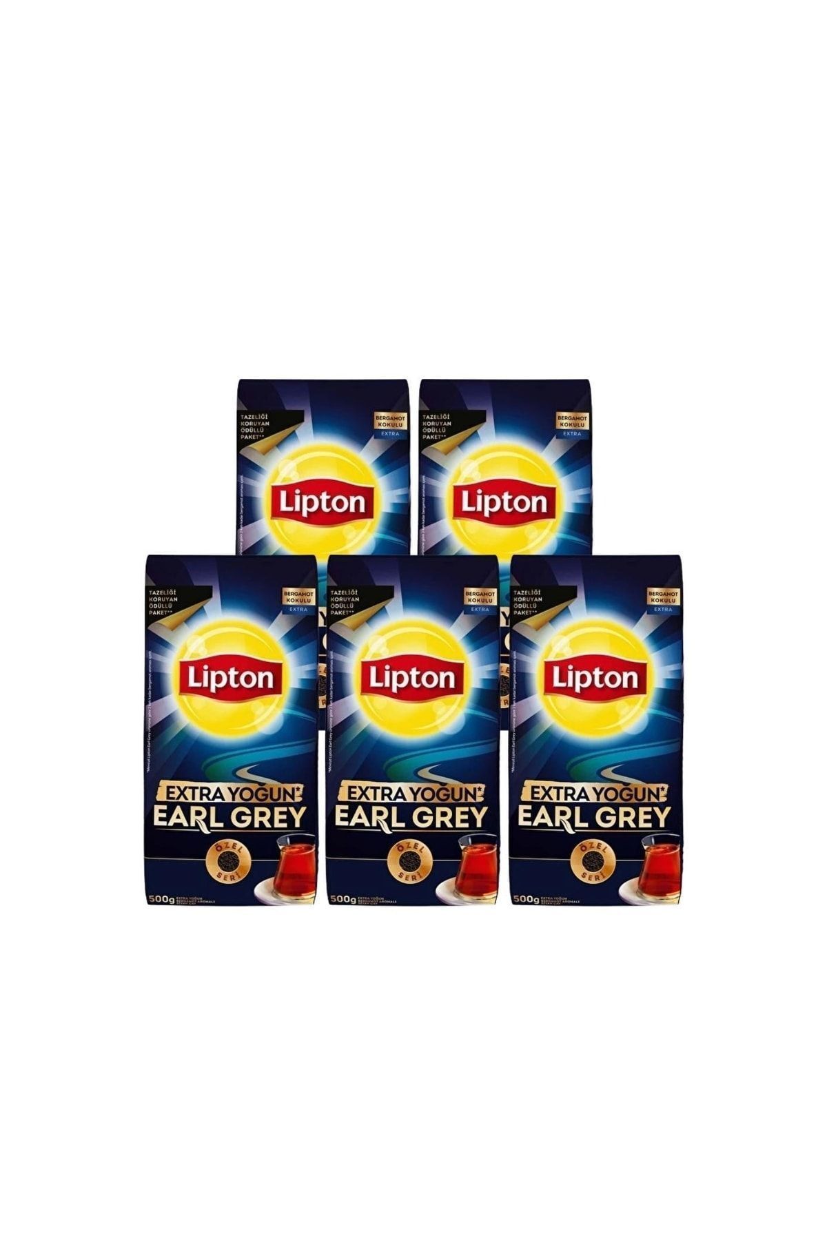 Unilever Lipton Extra Yogun Earl Grey 500g 5 Adet