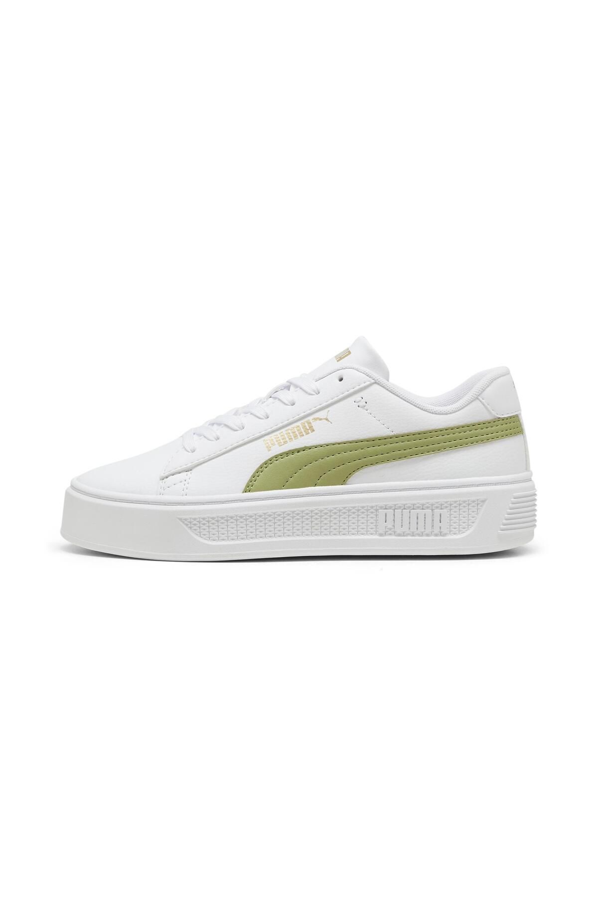 Smash Platform v3-PUMA White-Calming Green-PUMA Gold Puma