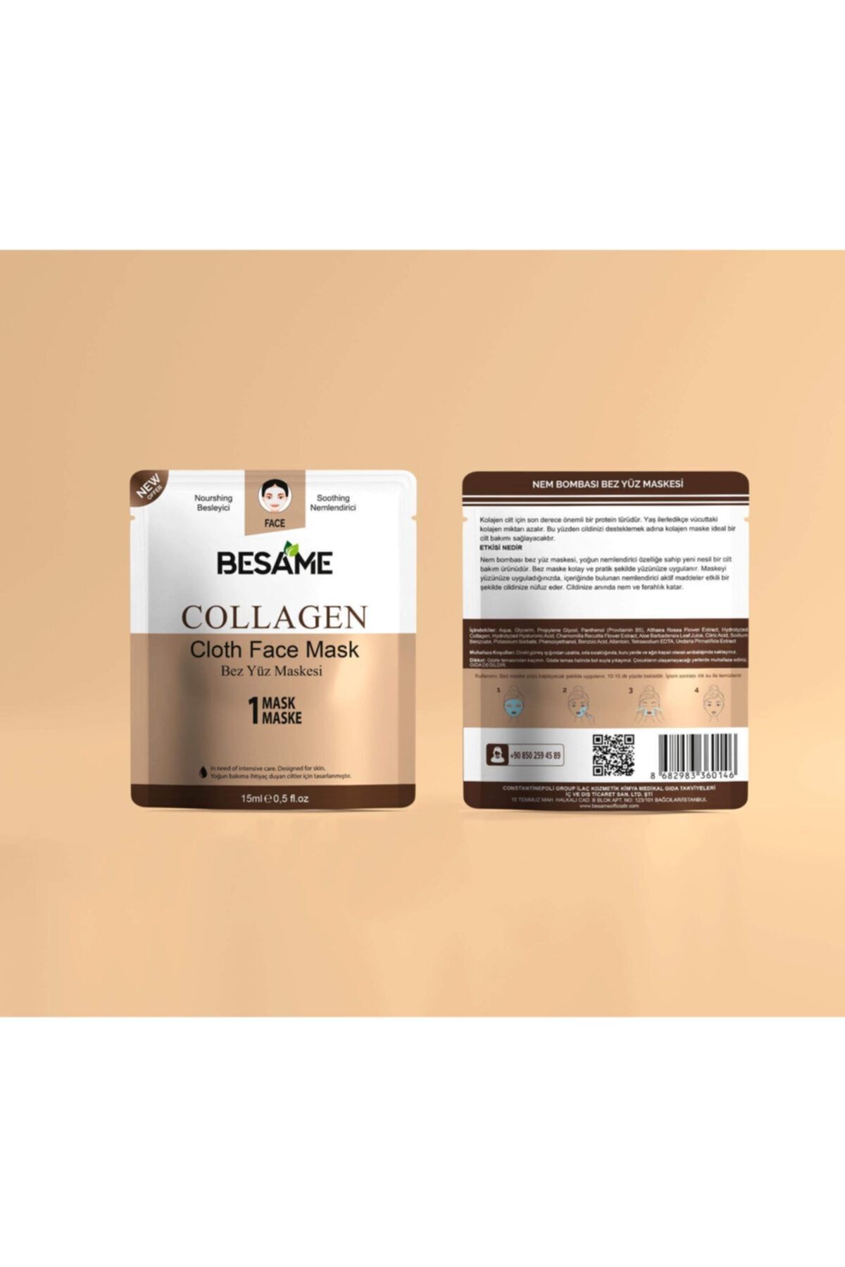 ماسک صورت   Besame Kozmetik | KGTMSK اورجینال - تصویر 2